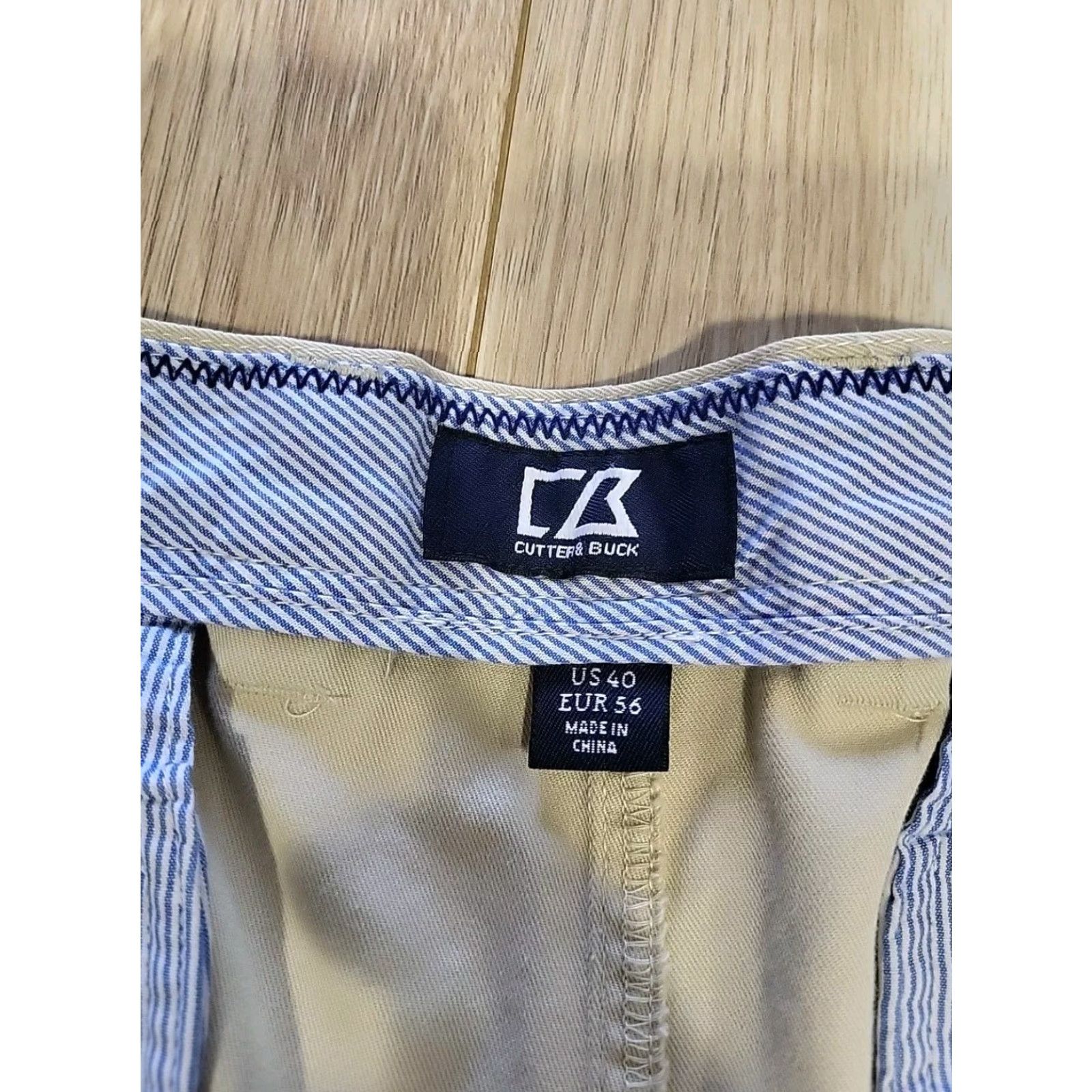 Cutter & Buck Cutter & Buck Golf Shorts Beige 40 Regular Cotton Flat Front Men Size US 40 / EU 56 - 3 Thumbnail