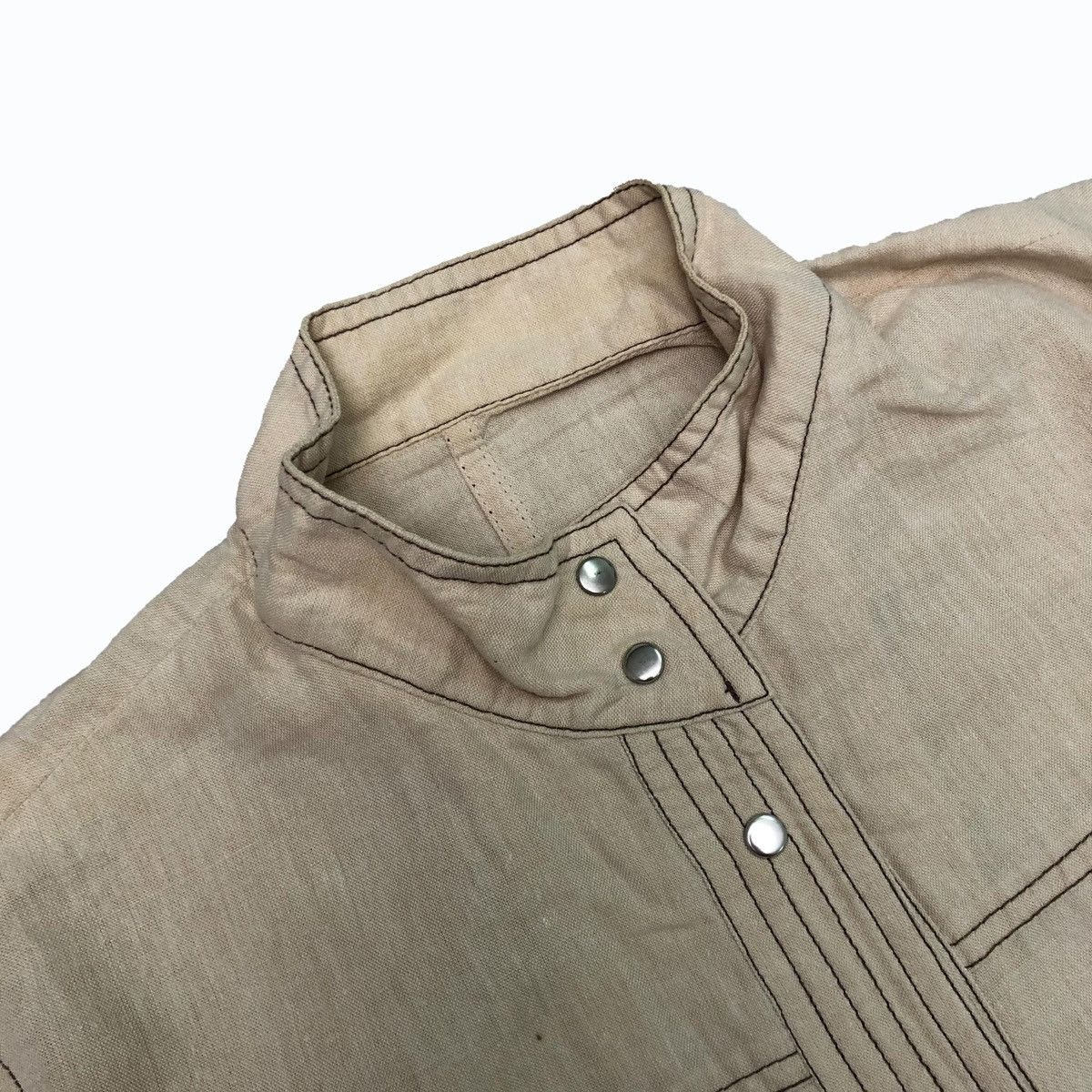 Designer × Japanese Brand × Vintage Vintage Frohlich Womens Shirt Jacket Stand Collor Snap Twin Size S / US 4 / IT 40 - 3 Thumbnail