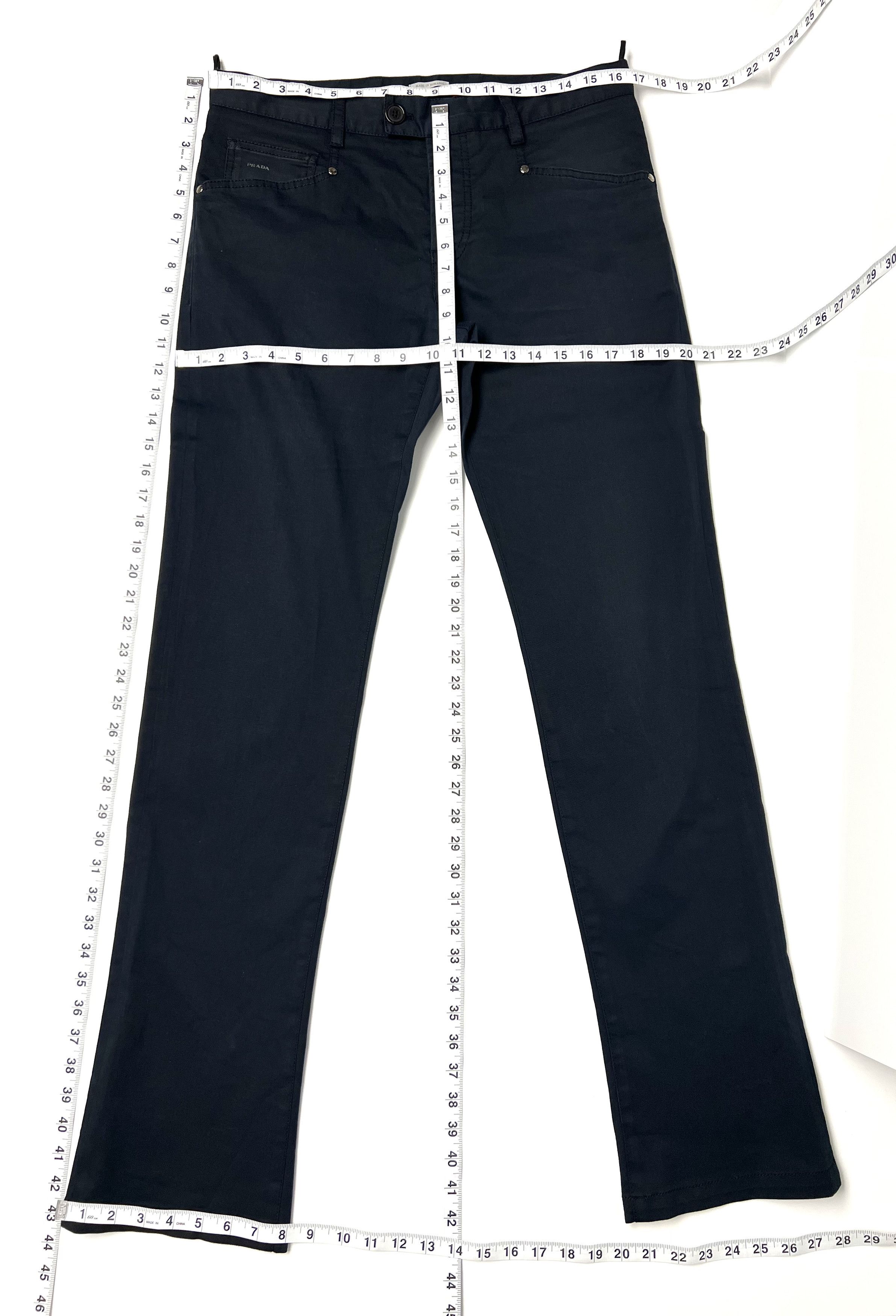 Prada PRADA SPORT LINEA ROSSA COTTON BLEND BLACK CASUAL PANTS Size US 32 / EU 48 - 2 Thumbnail