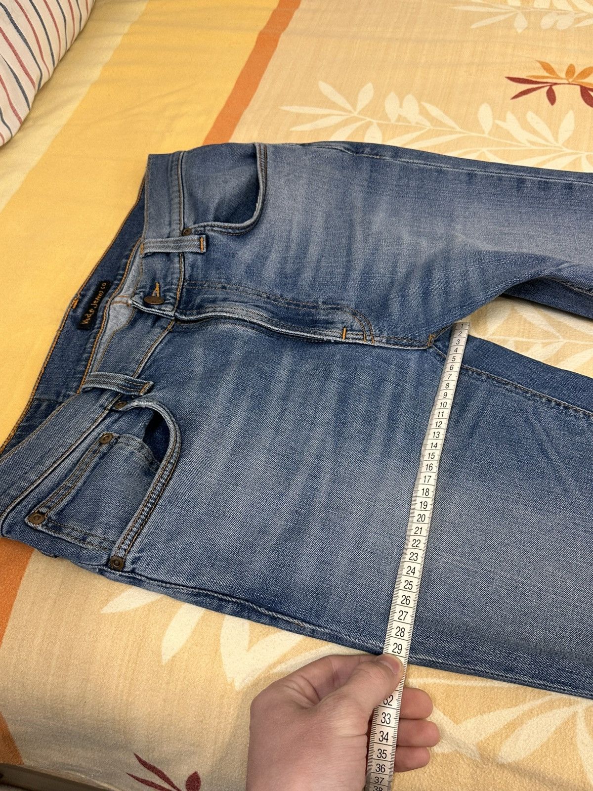 Nudie Jeans 🔥 Nudie Jeans Drim Tim Slim Fit Denim Skinny Jeans Pants Size US 34 / EU 50 - 10 Thumbnail
