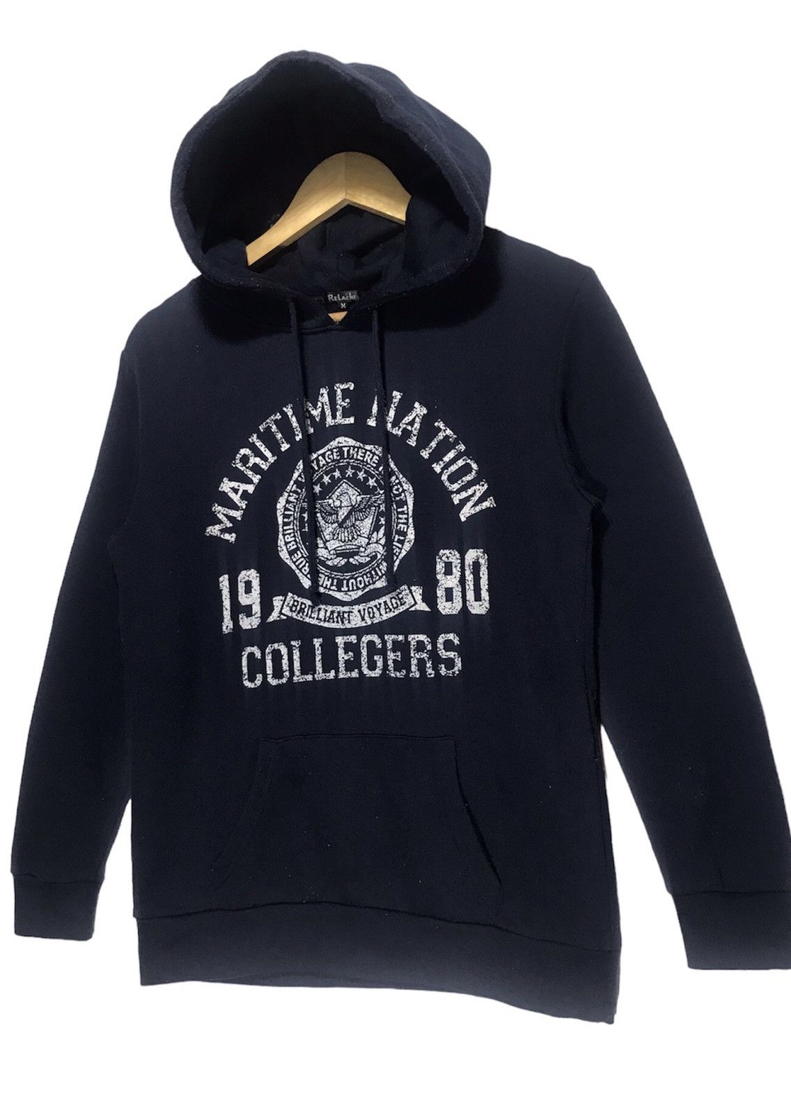 Vintage Maritime Mation Colleges Hoodie Size M / US 6-8 / IT 42-44 - 2 Thumbnail