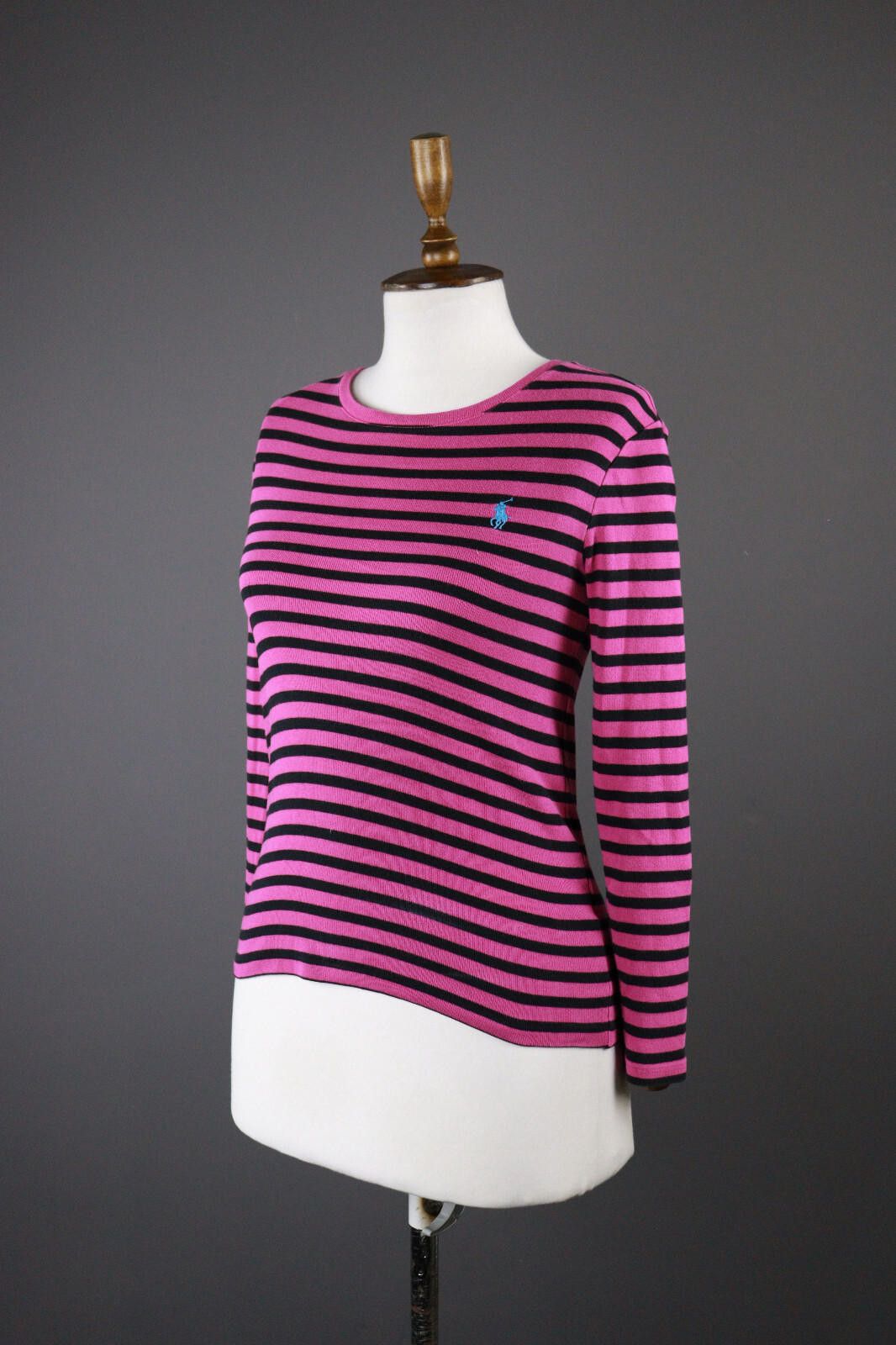 Polo Ralph Lauren Ladies Polo Ralph Lauren Pink Casual Stripe Sweater Size S Size S / US 4 / IT 40 - 1 Thumbnail