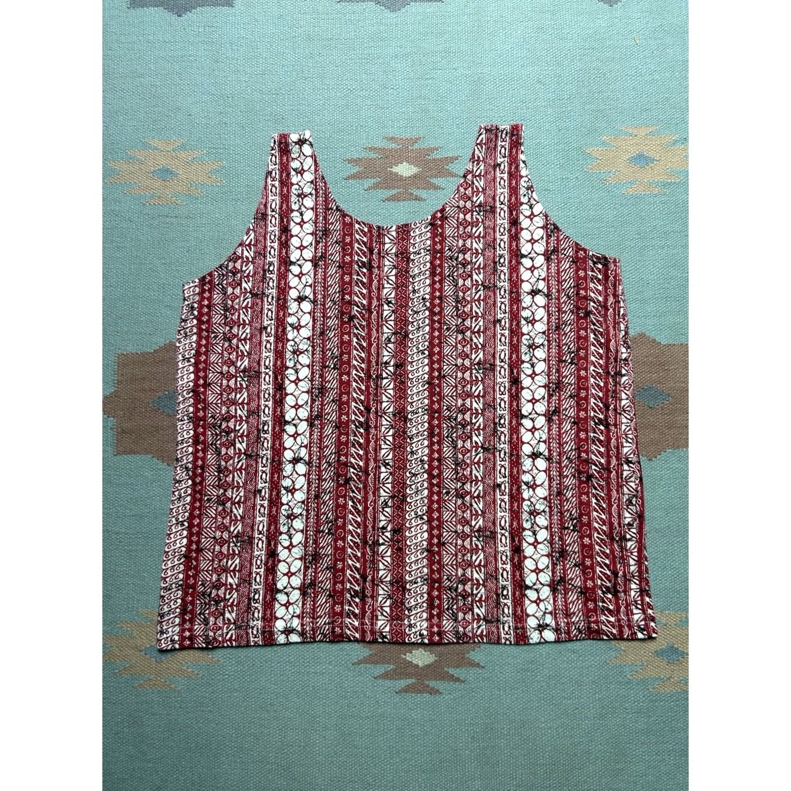Vintage VINTAGE 80s 90s Tank Top & Shorts Set Beach Summer Abstract Red Adult XL Size US XL / EU 56 / 4 - 8 Thumbnail