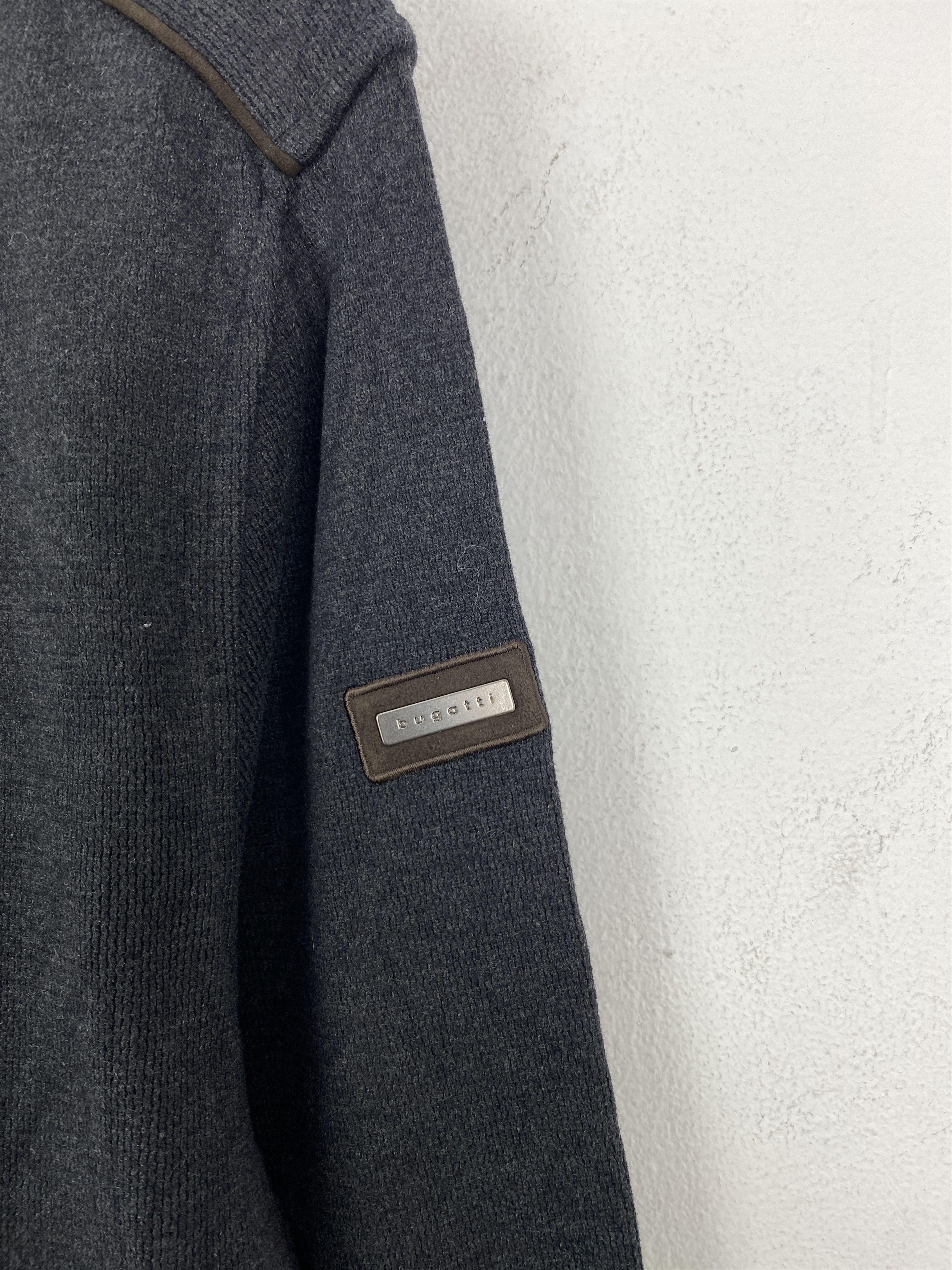 Vintage Bugatti Zipper Up Jumper Sweater SH0212