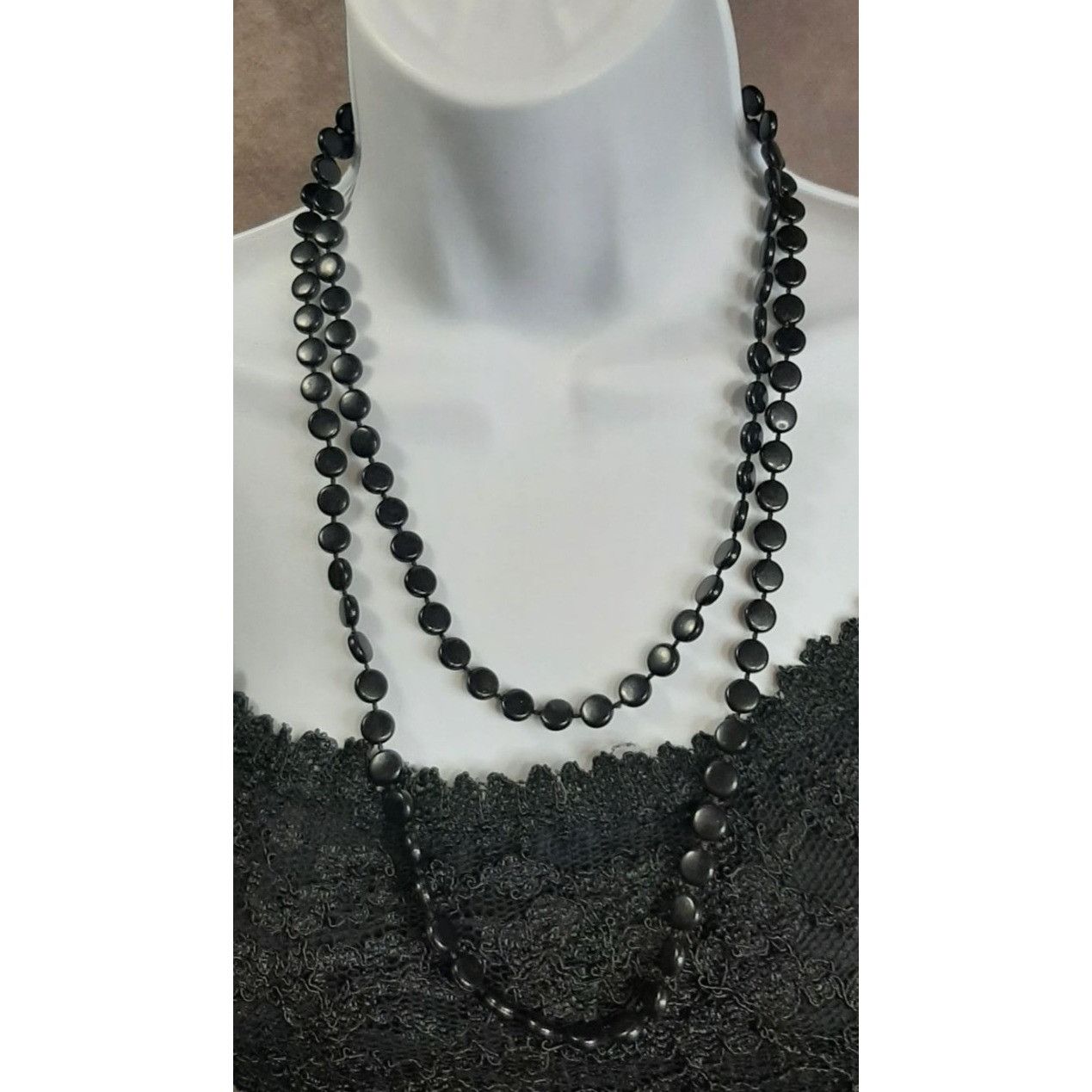 Other Casual Gothic Black Extra Long Necklace Size ONE SIZE - 1 Thumbnail
