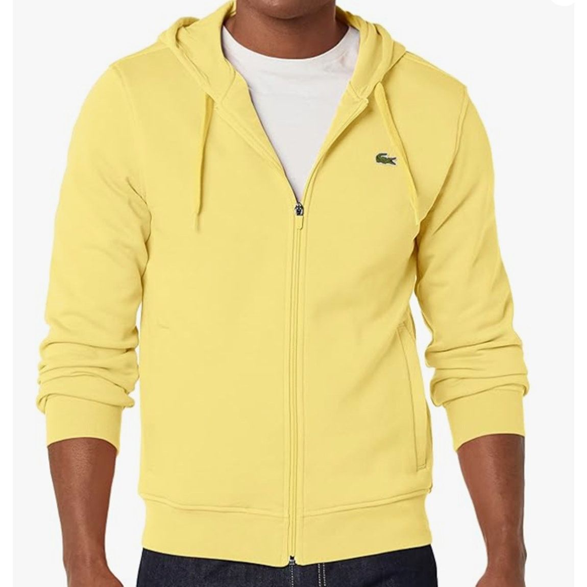 Lacoste Lacoste Long Sleeve Solid Color Sweatshirt Yellow 3XL Size US XXL / EU 58 / 5 - 1 Thumbnail