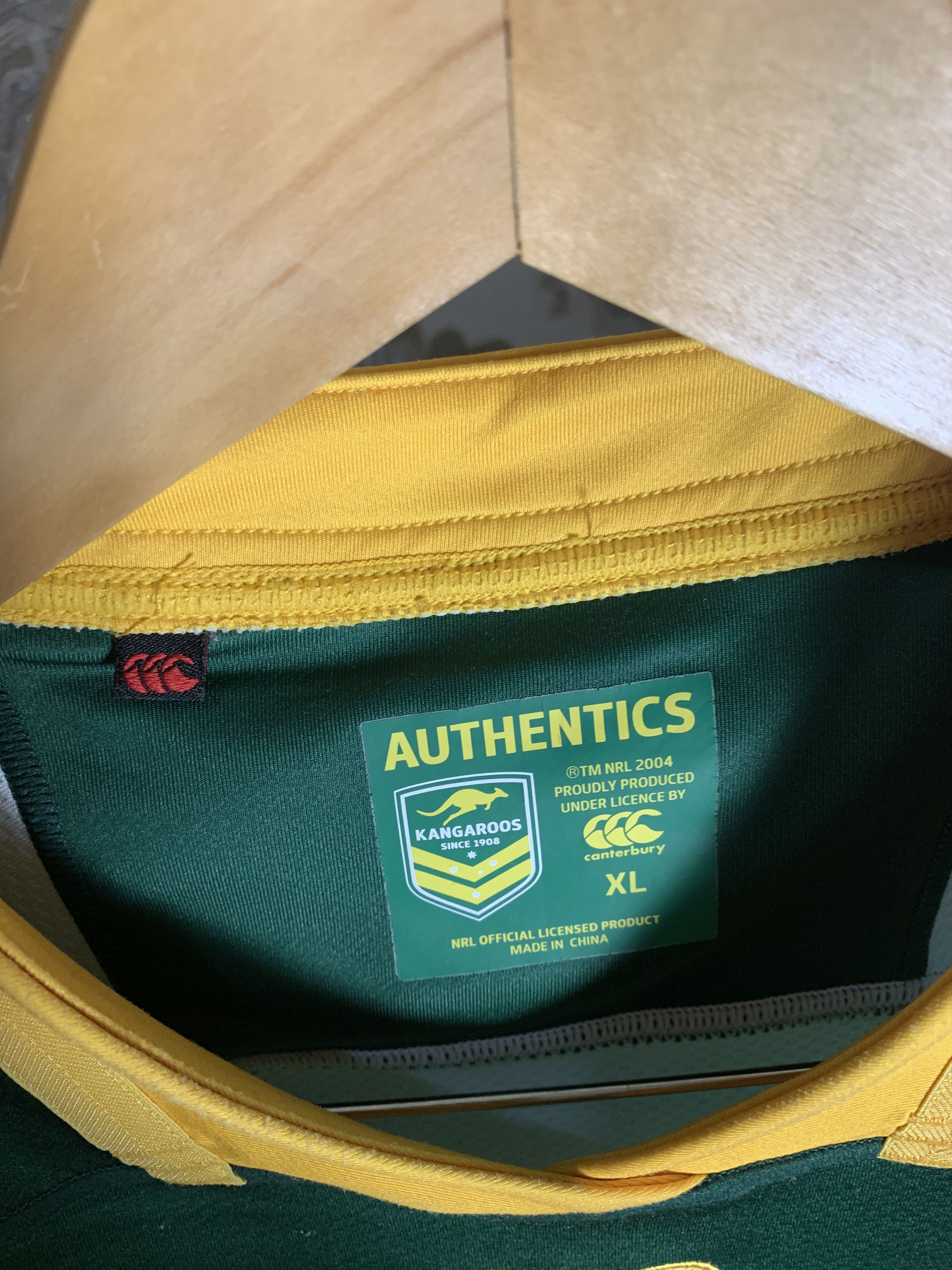 Canterbury of New Zealand VINTAGE CANTERBURY NRL AUSTRALIA RUGBY JERSEY RETRO Y2K 90s Size US XL / EU 56 / 4 - 5 Thumbnail