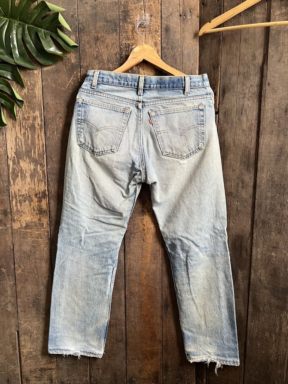 Levi's × Vintage Vintage Levis 505 Distressed Denim Jeans Size US 32 / EU 48 - 2 Thumbnail