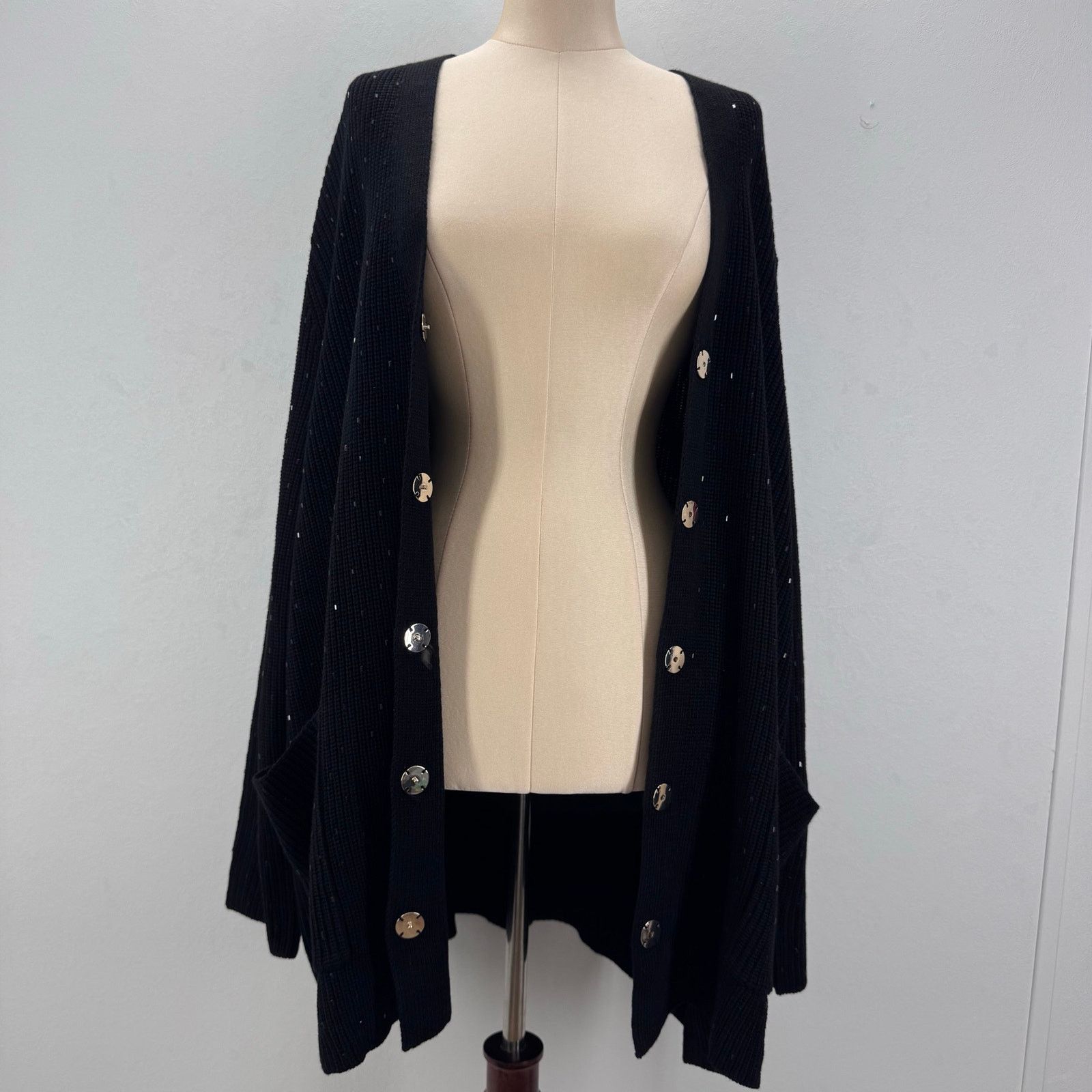 Marina Rinaldi Marina Rinaldi Sequin Embellished V-neck Knit Cardigan 20-22 Size 3XL / US 20-22 - 7 Thumbnail