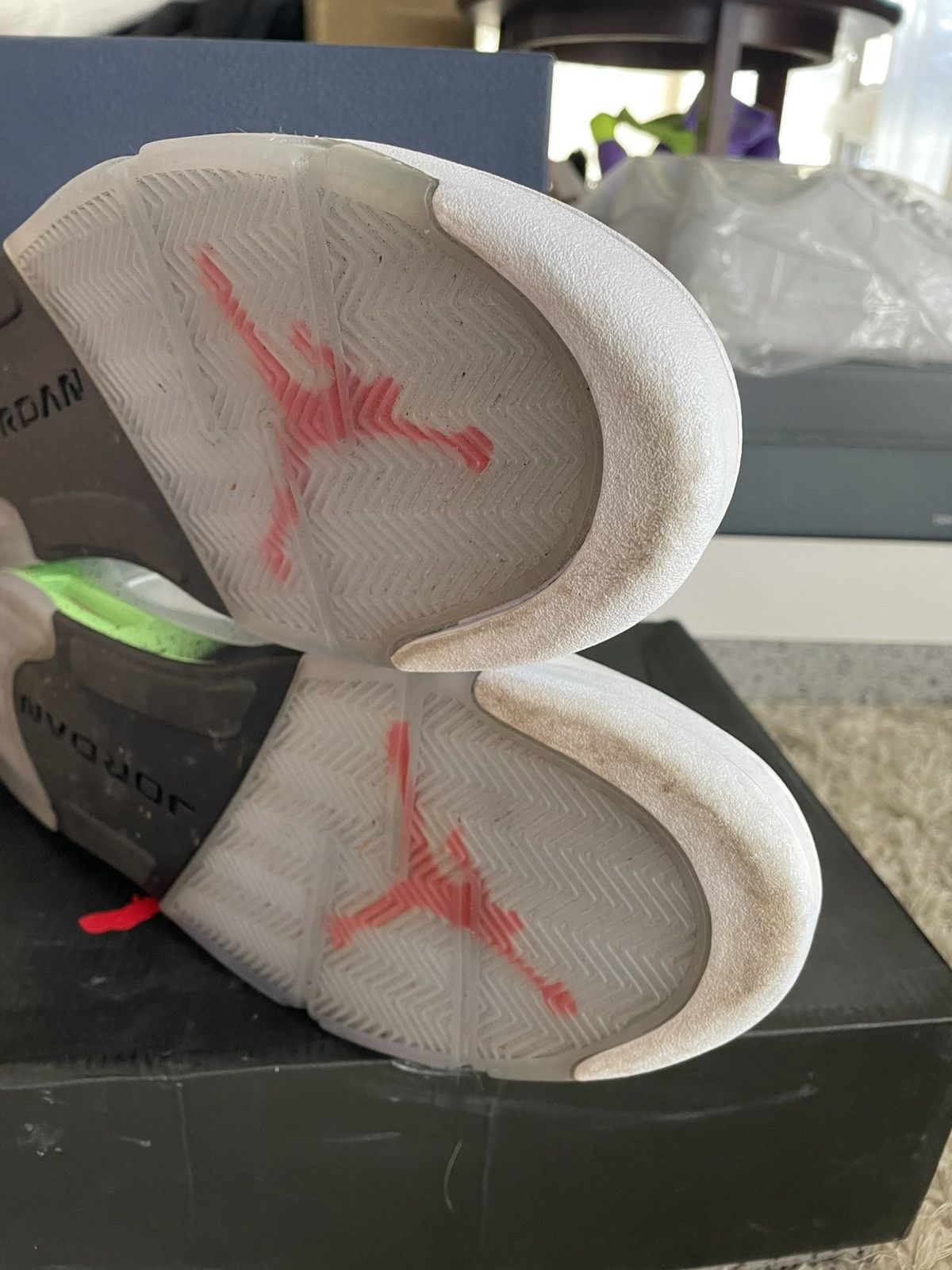 Jordan Brand Jordan 5 Poison Green/ALL STAR Size US 13 / EU 46 - 10 Thumbnail