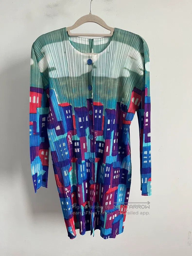 Issey Miyake Issey Miyake Blue Coat Size L / US 10 / IT 46 - 1 Thumbnail