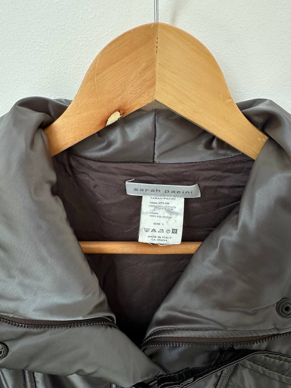 Sarah Pacini × Vintage Vintage Sarah Pacini Nylon Gray Womens Jacket Size S / US 4 / IT 40 - 7 Thumbnail