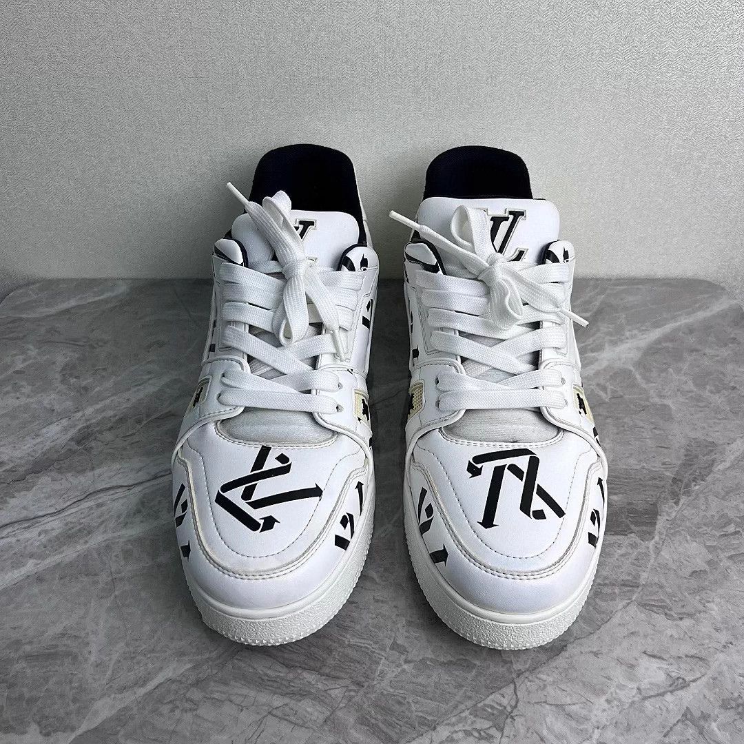 Louis Vuitton LV Trainer Eco Logo Black & White 7/41 Size US 7 / EU 40 - 2 Thumbnail