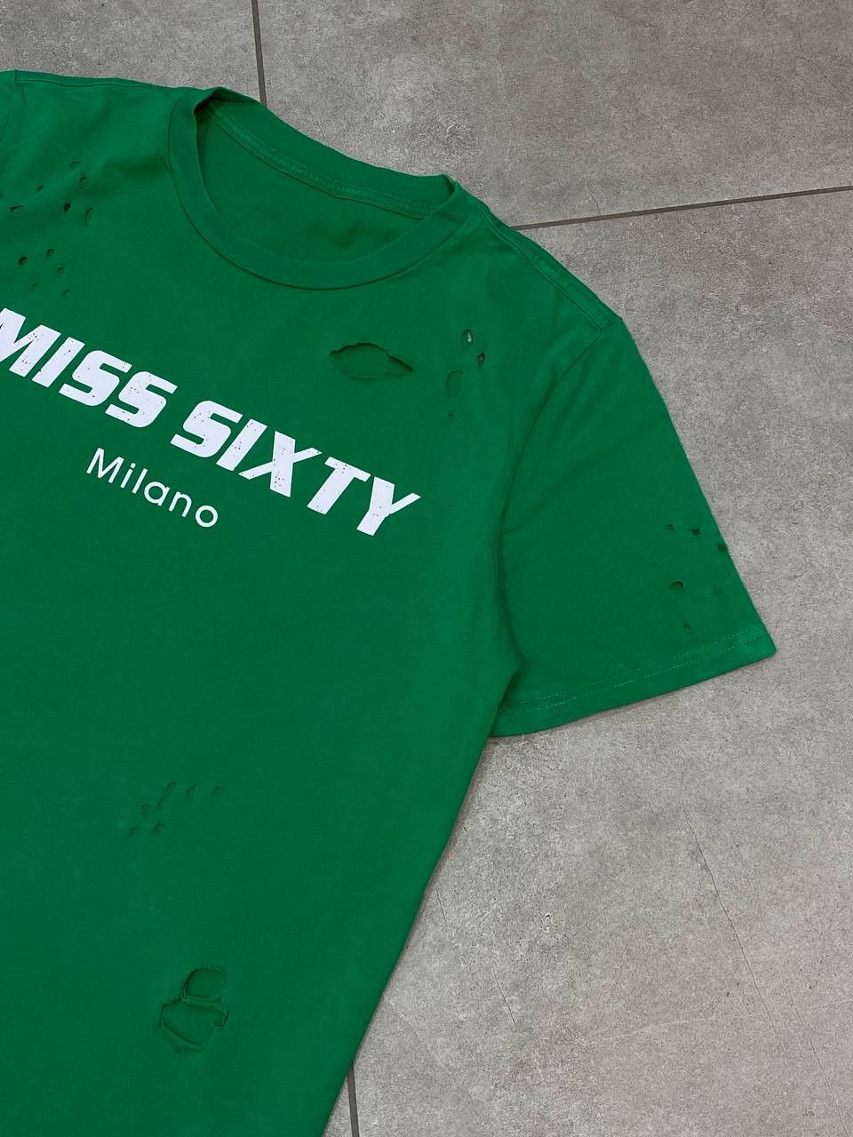 Miss Sixty Miss Sixty Milano Y2K Distressed Big Logo T-Shirt Size S / US 4 / IT 40 - 7 Thumbnail