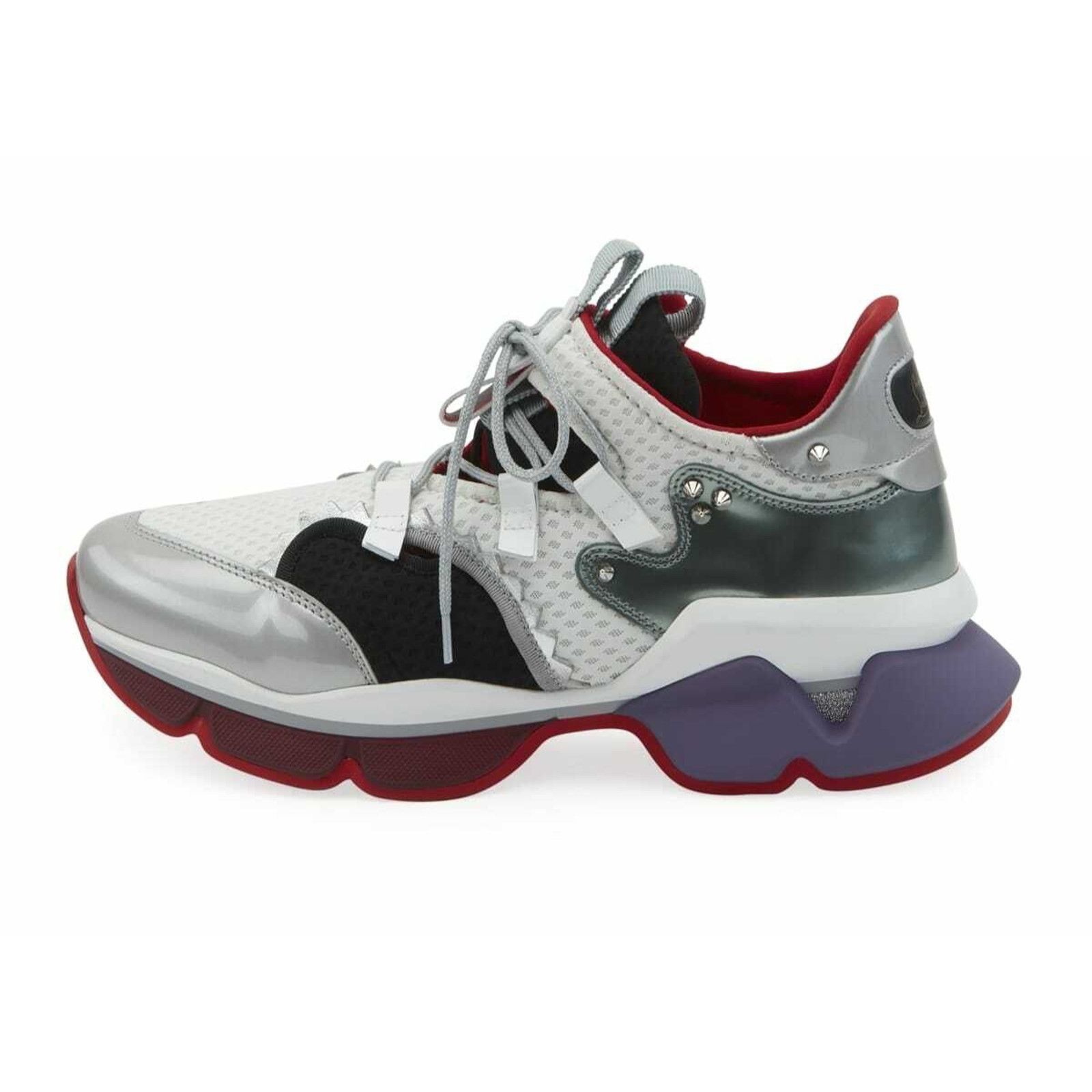Christian Louboutin Christian Louboutin Mens Red-Runner Flat White Low Top Size US 10 / EU 43 - 6 Thumbnail