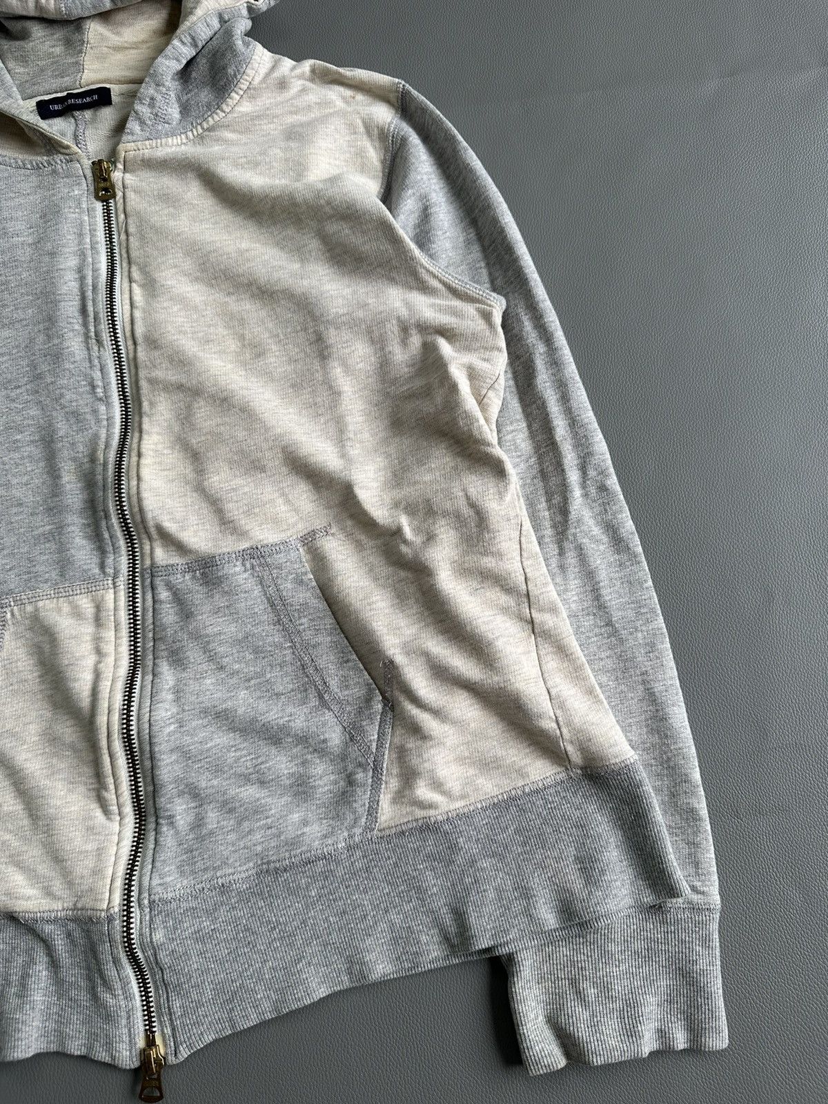 20471120 URBAN RESEARCH COLOR BLOCK ZIP UP HOODIE IFSIX LGB STYLE Size US M / EU 48-50 / 2 - 4 Thumbnail