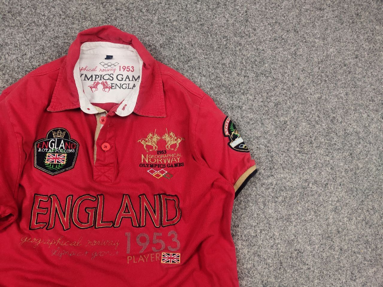 Polo Ralph Lauren Vintage 90's geographical norway polo shirt Ralph lauren Size US L / EU 52-54 / 3 - 5 Thumbnail