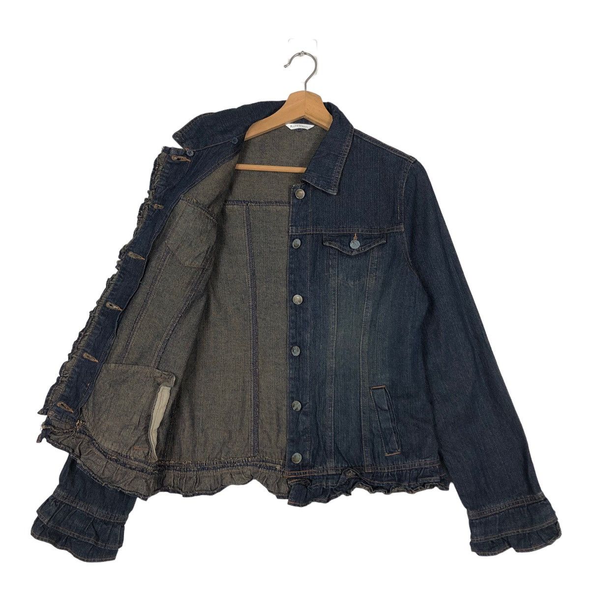 Japanese Brand 🔥Vintage Denim Jacket Biker Racer Rosa Cheri Japan Size US M / EU 48-50 / 2 - 8 Thumbnail
