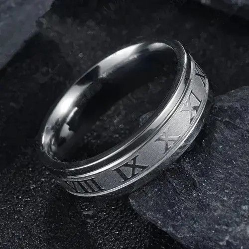 Other Silver Color Roman Ring ( size 7 to 12 ) Size ONE SIZE - 4 Thumbnail