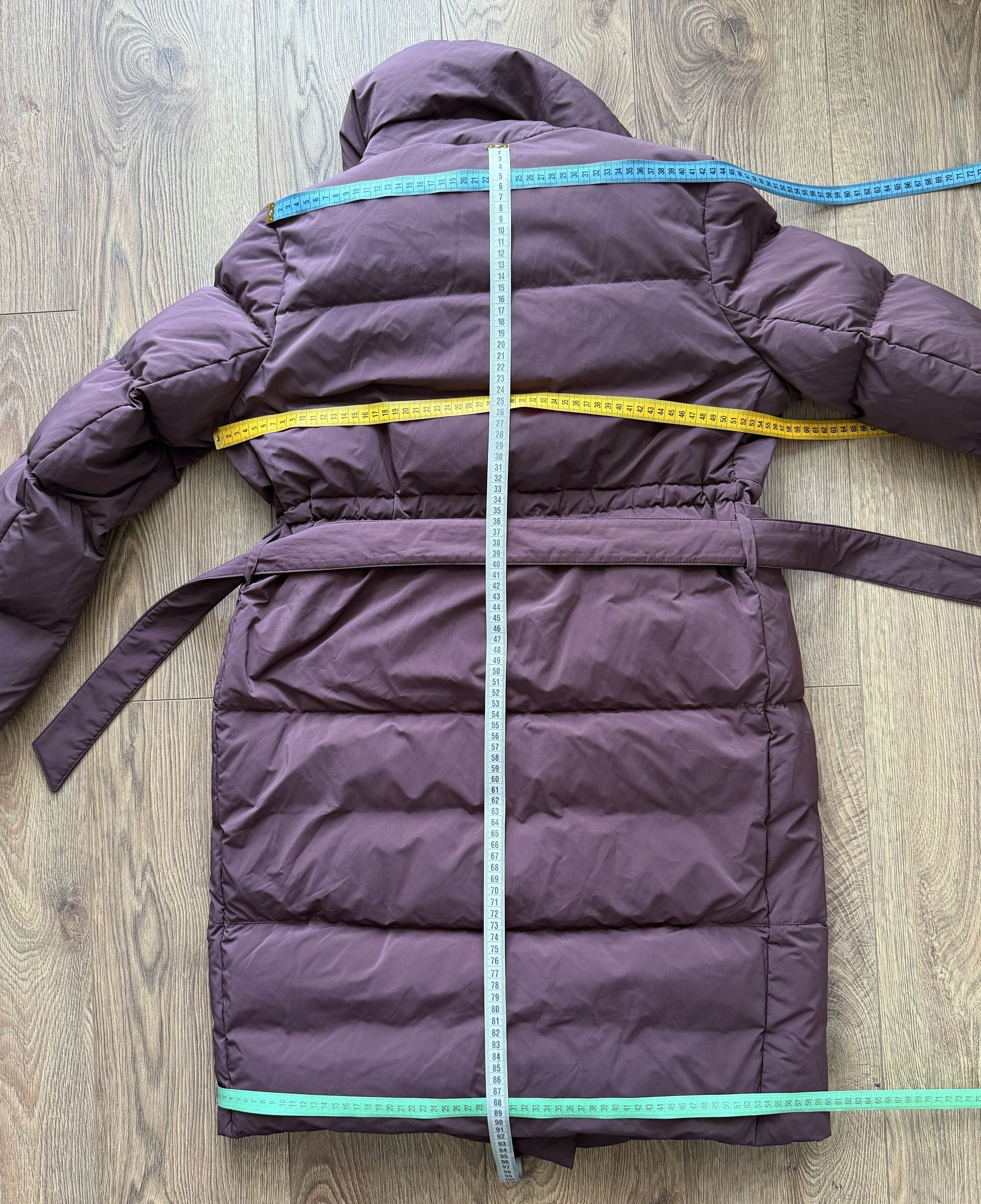 Other DUNO Long Down Coat Puffer Jacket Size 44 M Burgundy Luxury Size M / US 6-8 / IT 42-44 - 22 Thumbnail