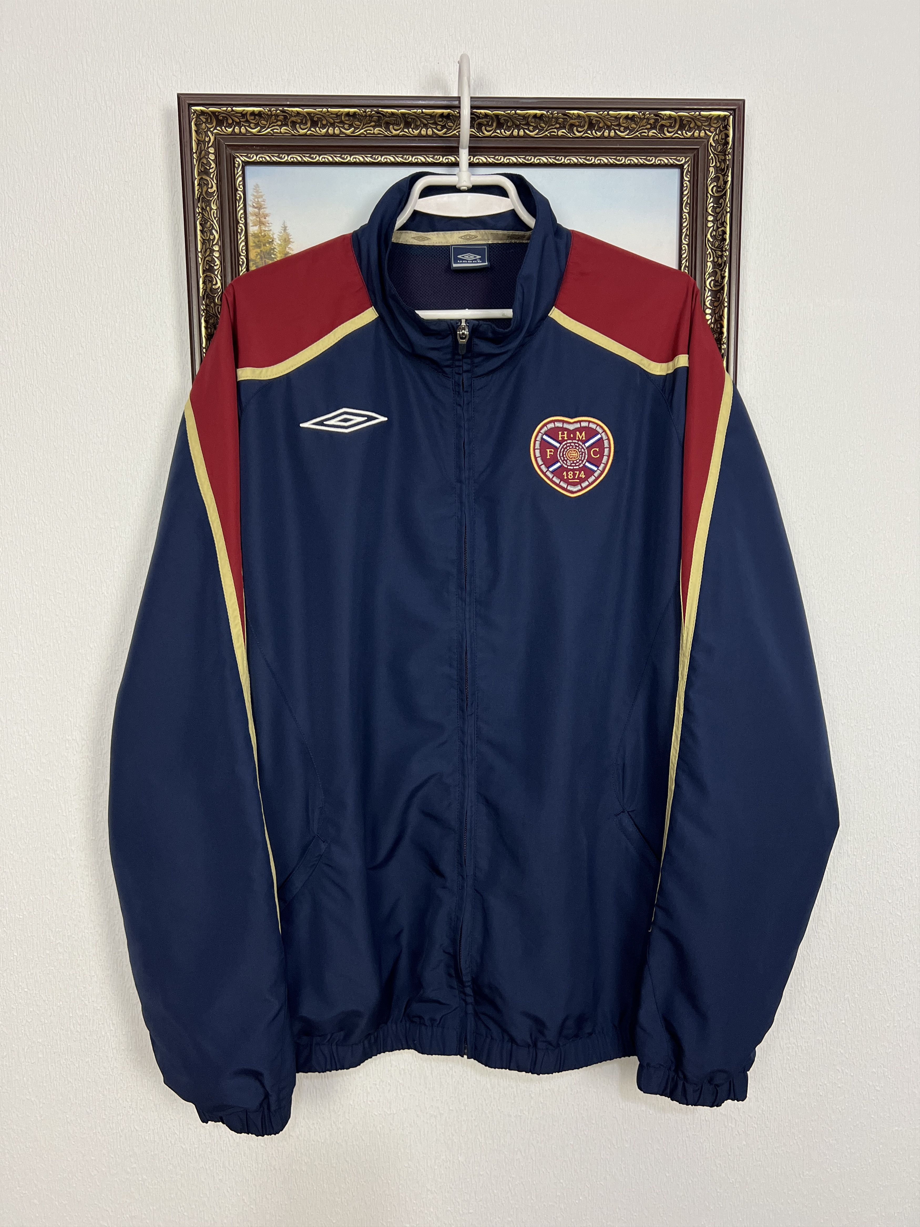 Vintage Heart Of Midlothian Hearts Football Jacket Track Top