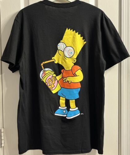 Gildan The Simpsons Bart Cartoon Squishee Brain Freeze Tee Shirt | Grailed