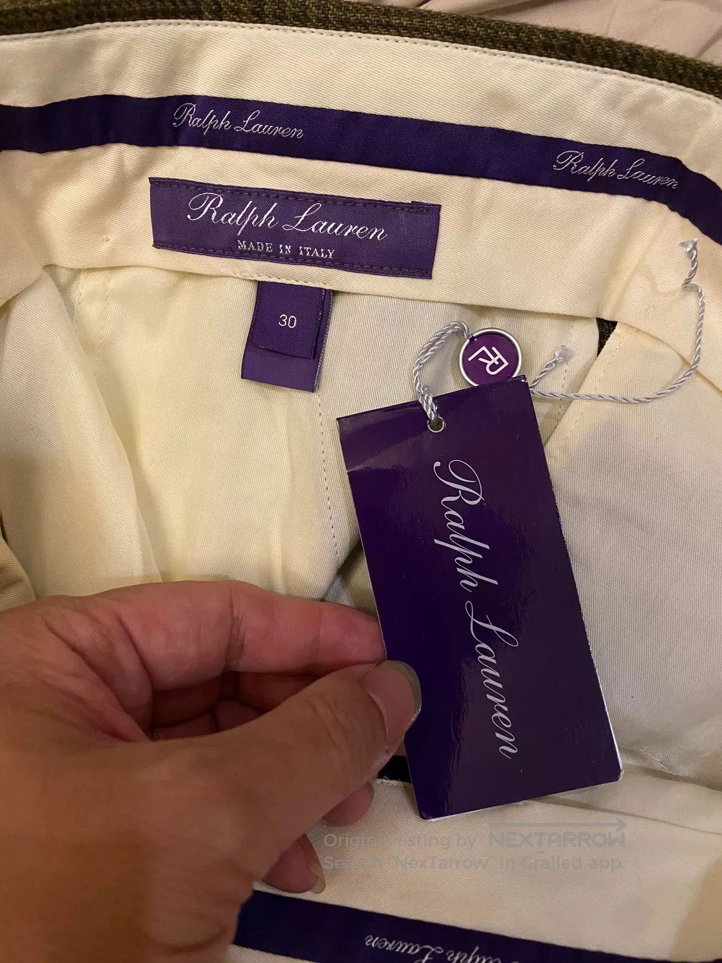 Ralph Lauren Purple Label Ralph Lauren Purple Label Linen Trousers. Size US 30 / EU 46 - 4 Thumbnail