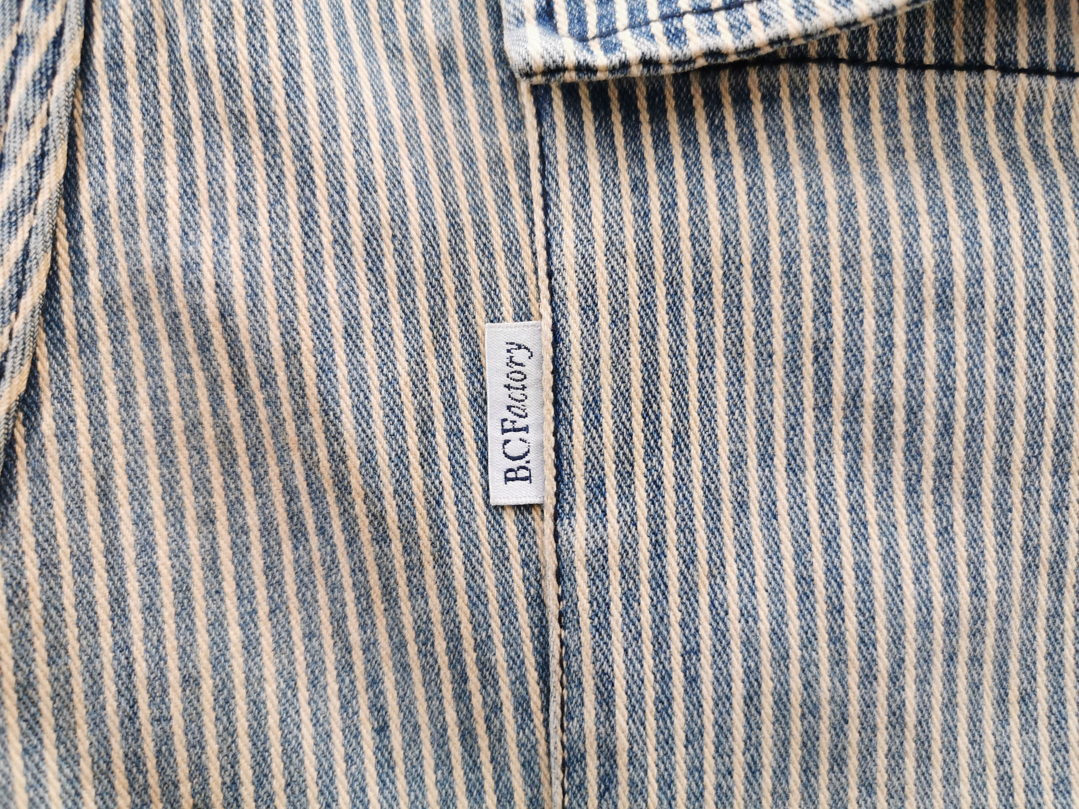 Vintage Vintage 90's BC Factory Hickory Cargo Denim Size 37 Size US 37 - 7 Thumbnail