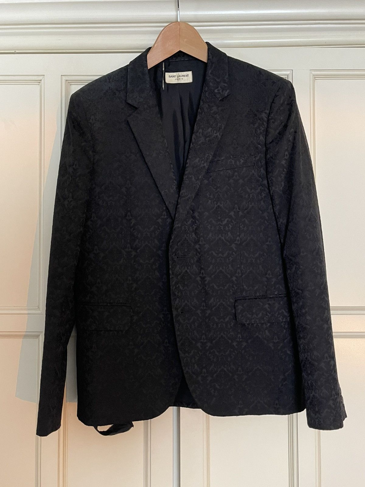 Saint Laurent Paris Saint Laurent Men’s Embroidered Black Jacket Size IT 48 Size 38R - 6 Thumbnail