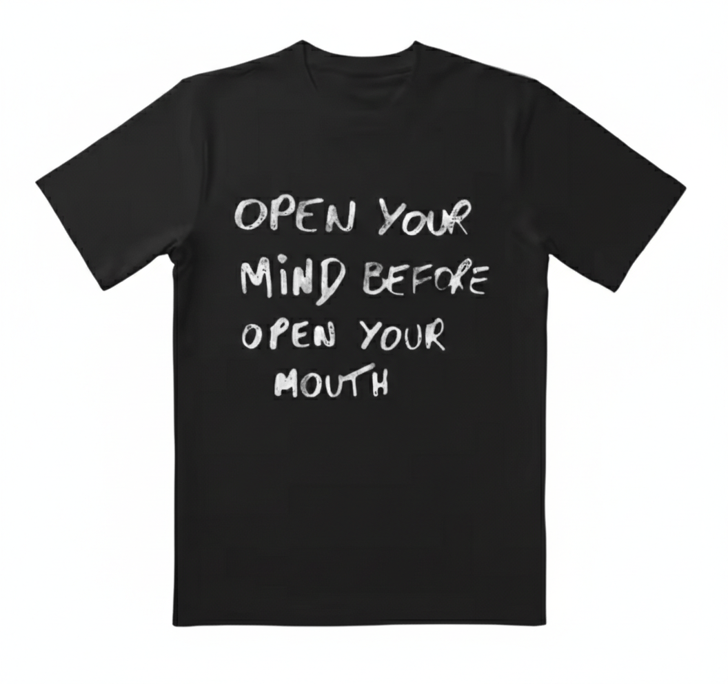 Other Y2K Street Retro Open Your Mind High Quality Black T-Shirt Size US XXL / EU 58 / 5 - 1 Thumbnail