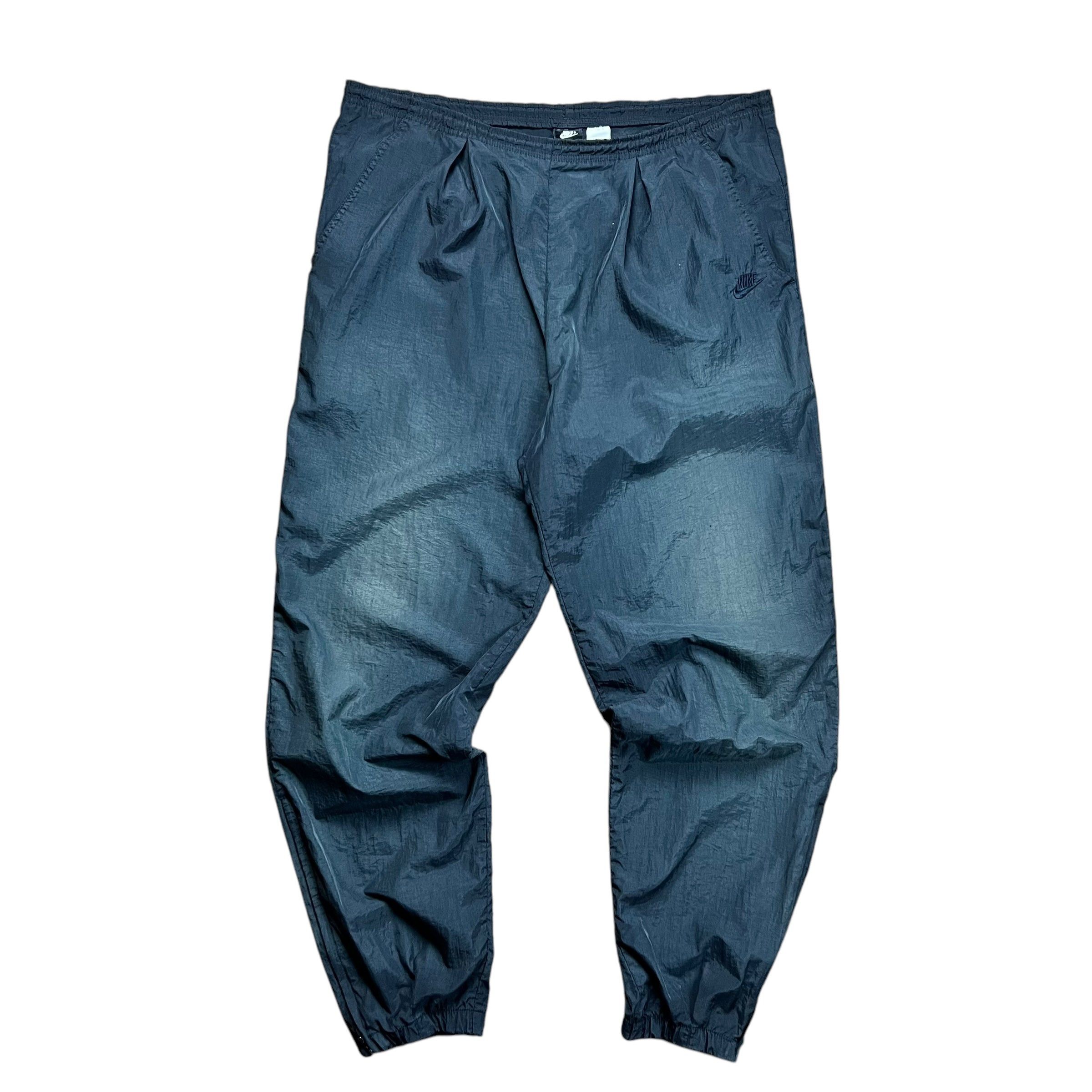 Nike × Vintage Nike Black Nylon Track Pants - XL Size US 36 / EU 52 - 1 Thumbnail