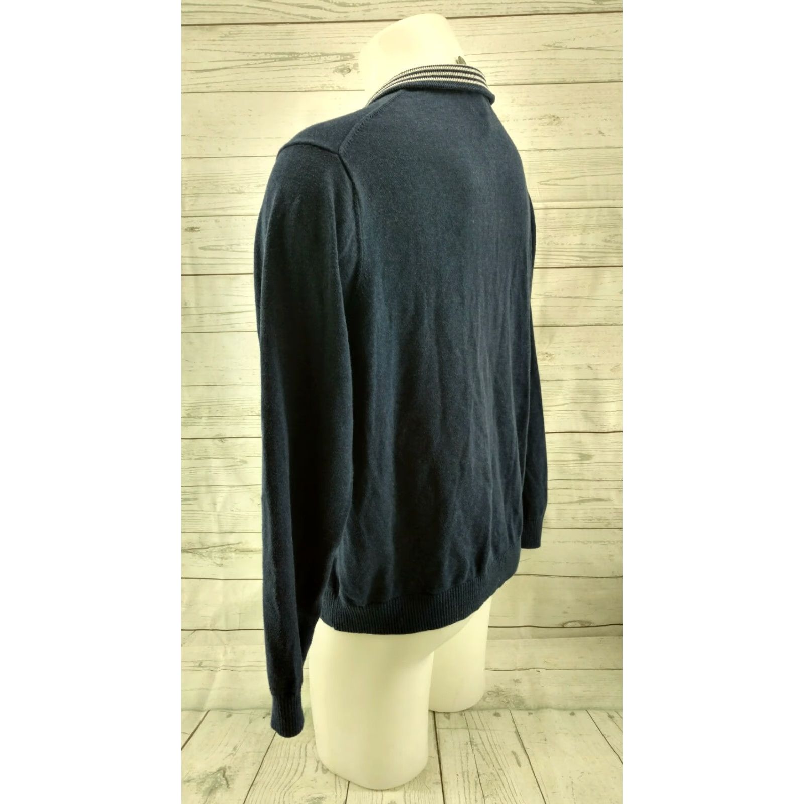 Vineyard Vines Vineyard Vines Men's L 1/4 Zip Sweater Blue Long Sleeve Size US L / EU 52-54 / 3 - 7 Thumbnail