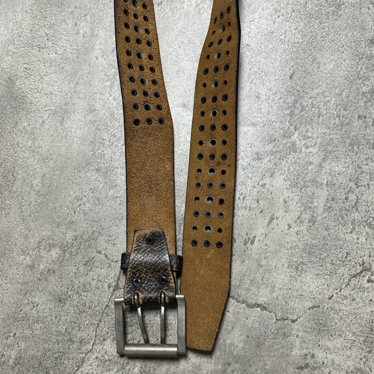 Japanese Brand Vintage Y2K Studed Belt Leather Size ONE SIZE - 4 Thumbnail