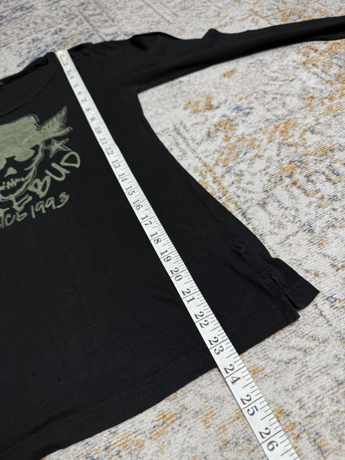 Japanese Brand Rose bud skull art ifsix style long sleeve Size M / US 6-8 / IT 42-44 - 8 Thumbnail