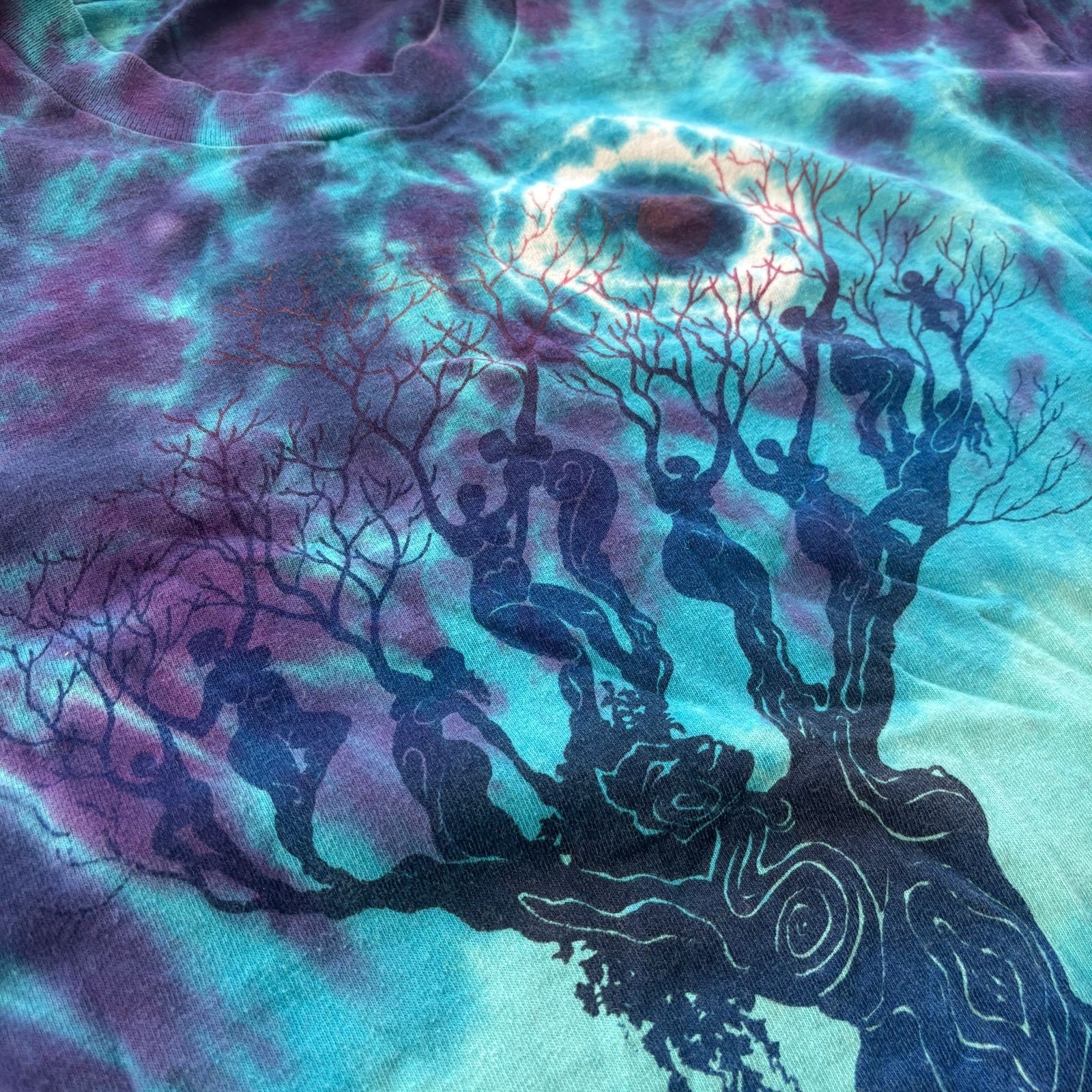 Fruit Of The Loom × Vintage Vintage 1990s Tie Dye Single Stitched Hippie Art Tee Sz XXL Size US XXL / EU 58 / 5 - 5 Thumbnail