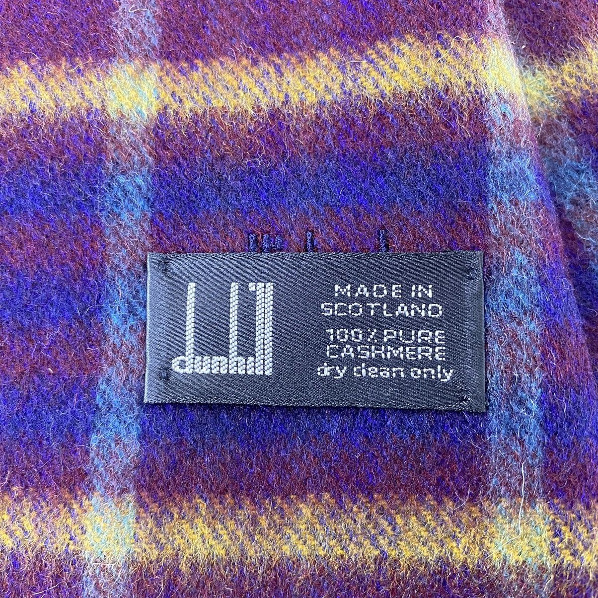 Alfred Dunhill Dunhill Pure Cashmere Muffler / Scarf / neckwear-T1235 Size ONE SIZE - 6 Thumbnail