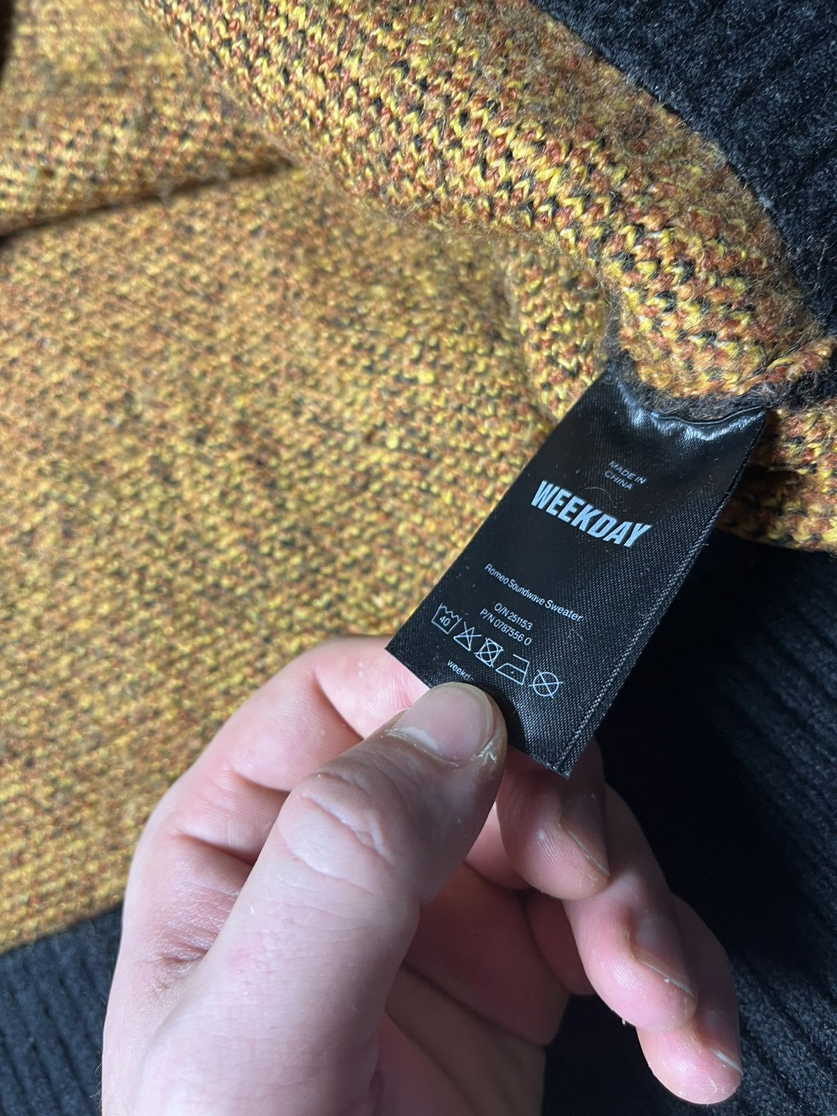 Japanese Brand Weekday Romeo Soundwave sweater Japanese acrylic size Small Size US S / EU 44-46 / 1 - 5 Thumbnail