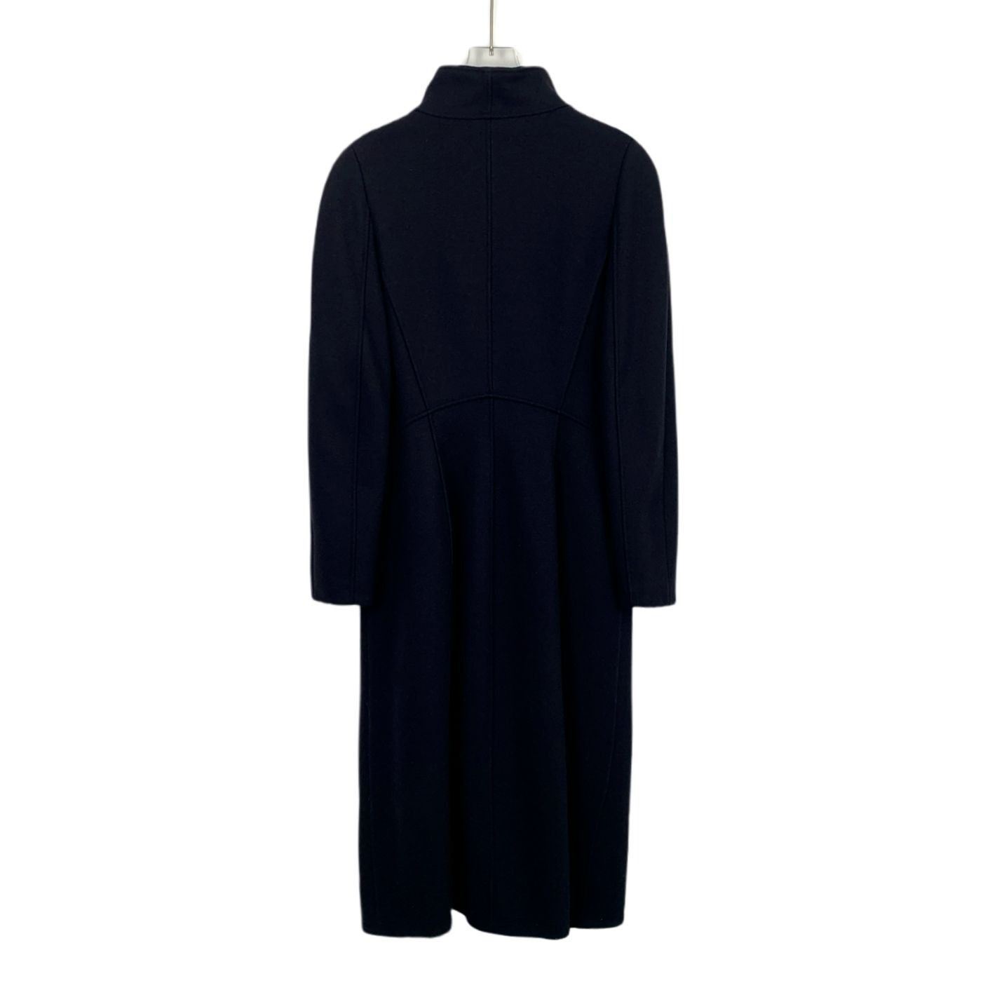 Giorgio Armani Giorgio Armani Black Wool Long Coat With Stand-Up Collar Siz Size L / US 10 / IT 46 - 8 Thumbnail