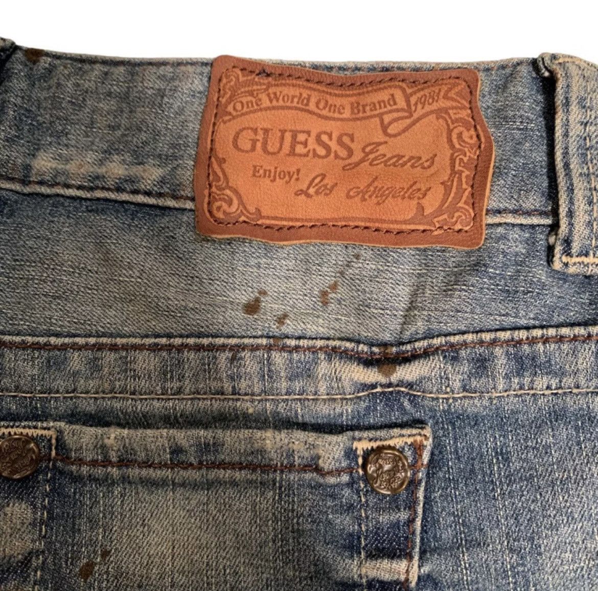 Guess Vintage Guess denim suede shorts Size 28" / US 6 / IT 42 - 3 Thumbnail