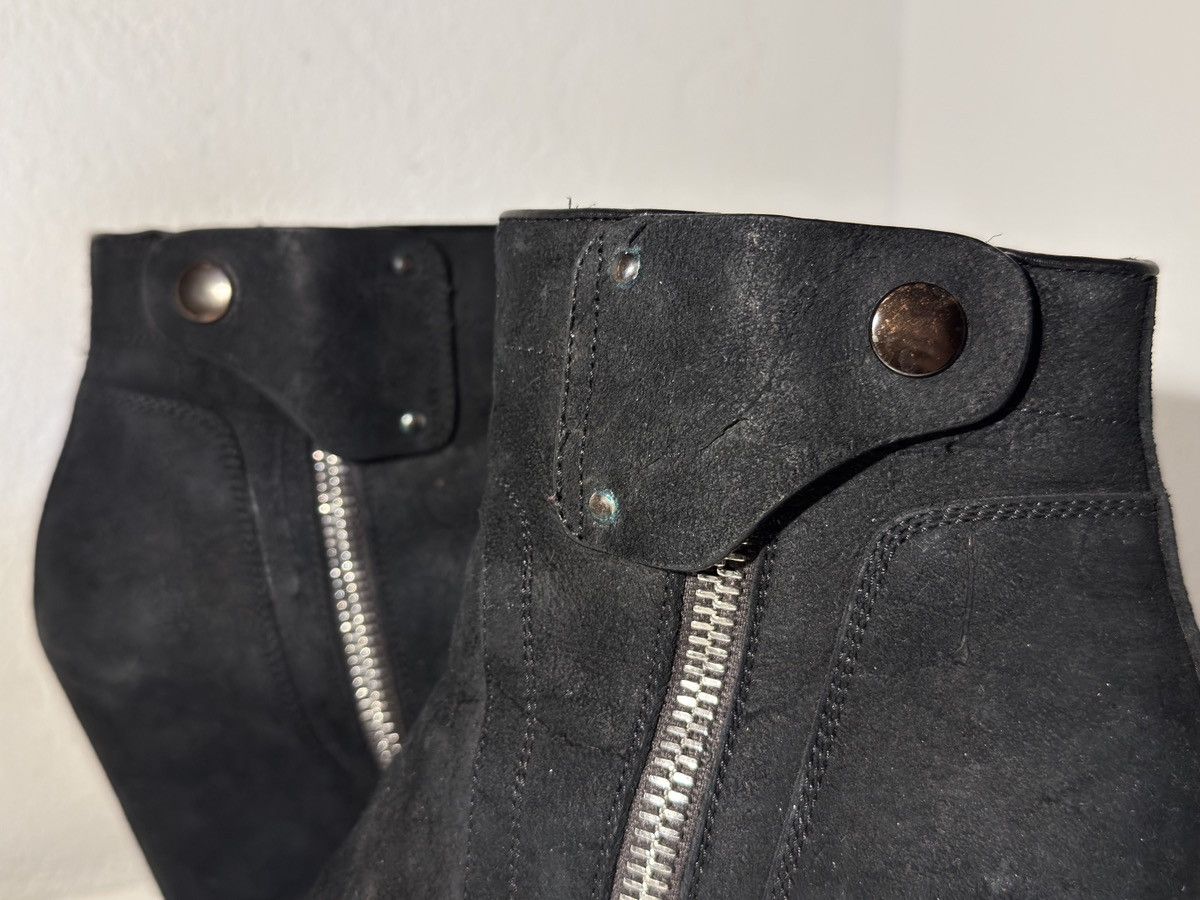 Rick Owens Rick Owens Blistered Goatskin Wedge Ankle Boots Size US 7.5 / IT 37.5 - 9 Thumbnail
