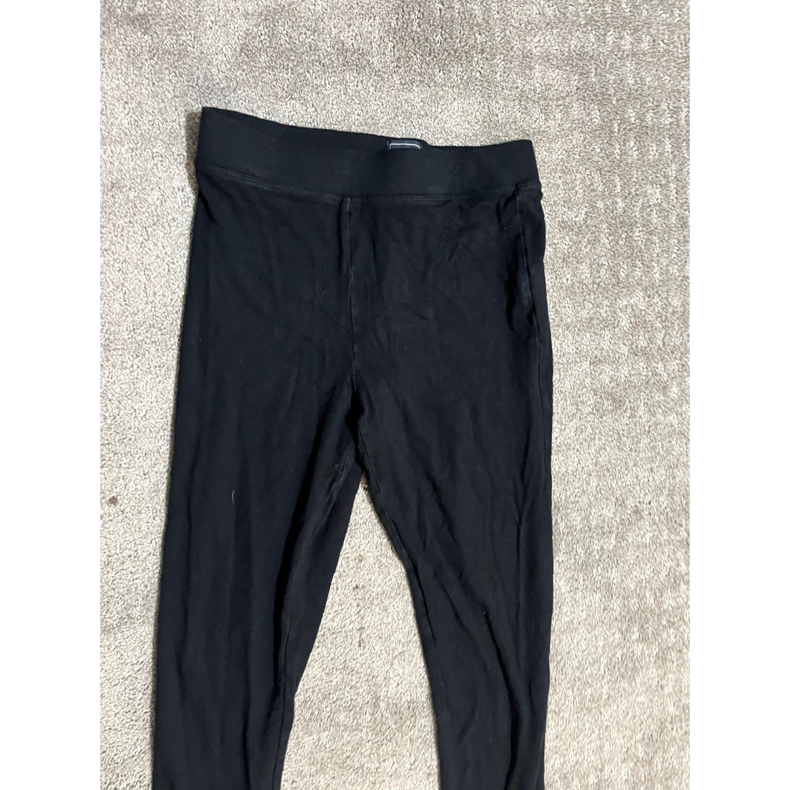 Gap VINTAGE Gap Activewear Pants Women Cropped Inseam 29 in Black Pull On Size S Size 28" / US 6 / IT 42 - 2 Thumbnail