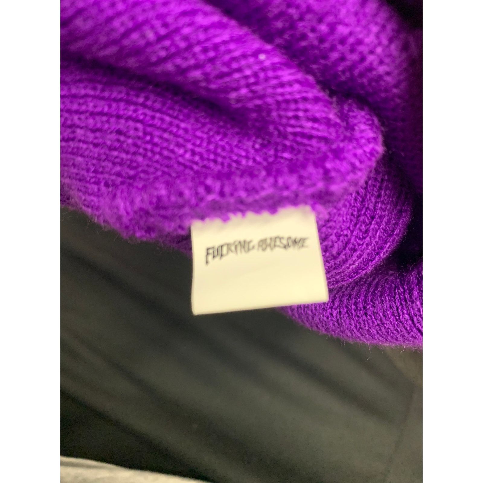 Fucking Awesome F*cking Awesome Purple Graphic Beanie BRAND NEW SHIPS NOW Size ONE SIZE - 2 Thumbnail