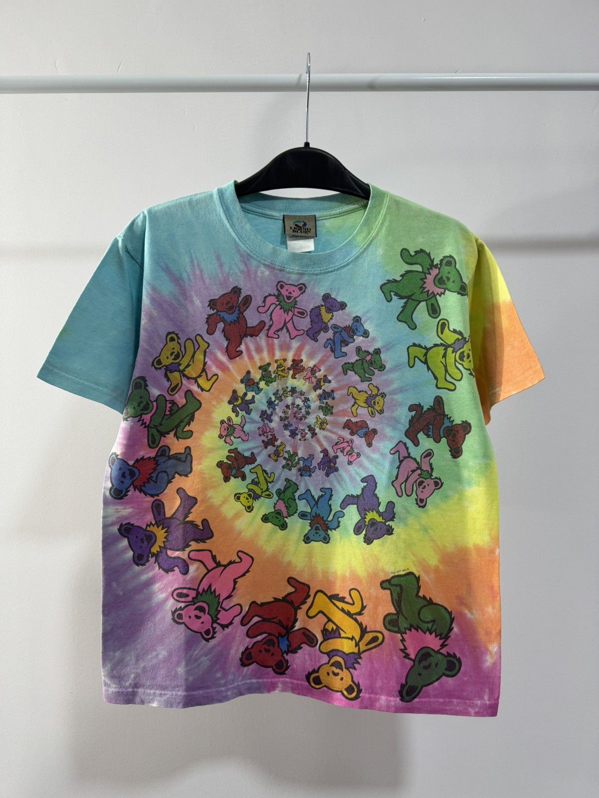 Vintage Grateful Dead Spiral Bears band tee Tops