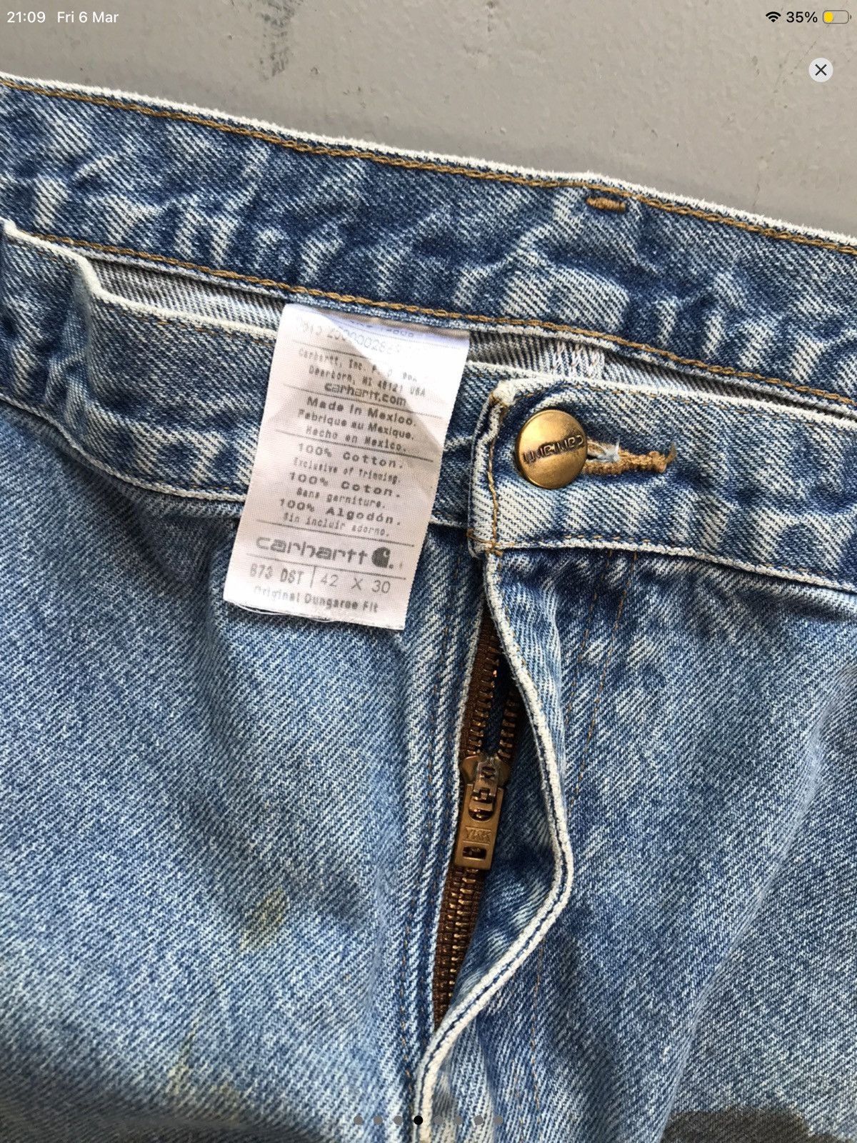 Carhartt Vintage carhartt b136 dst double knee denim Size US 42 / EU 58 - 4 Thumbnail