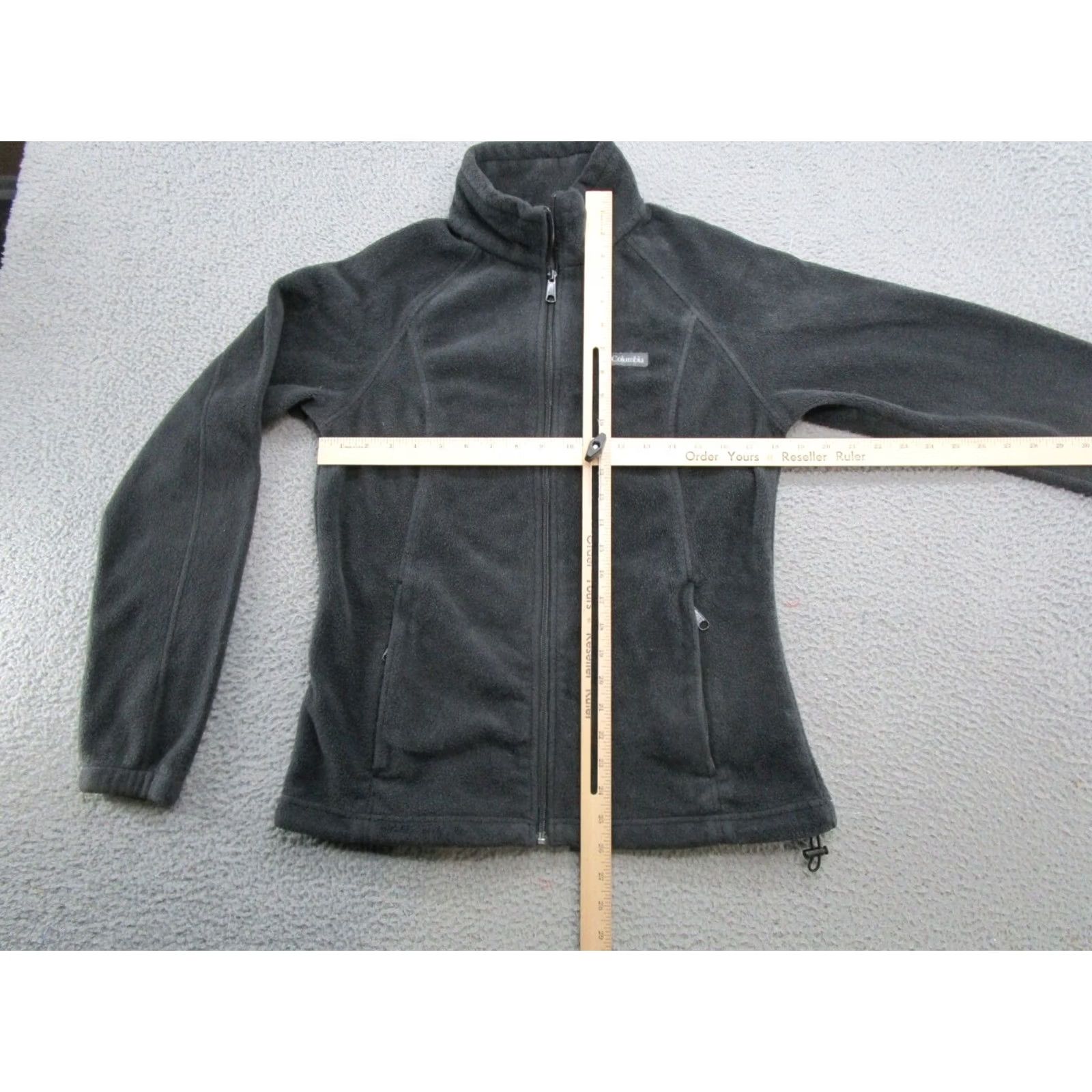 Vintage Columbia Full Zip Black Fleece Jacket Women’s Large Outdoor Hiking Camping Shirt Size L / US 10 / IT 46 - 5 Thumbnail