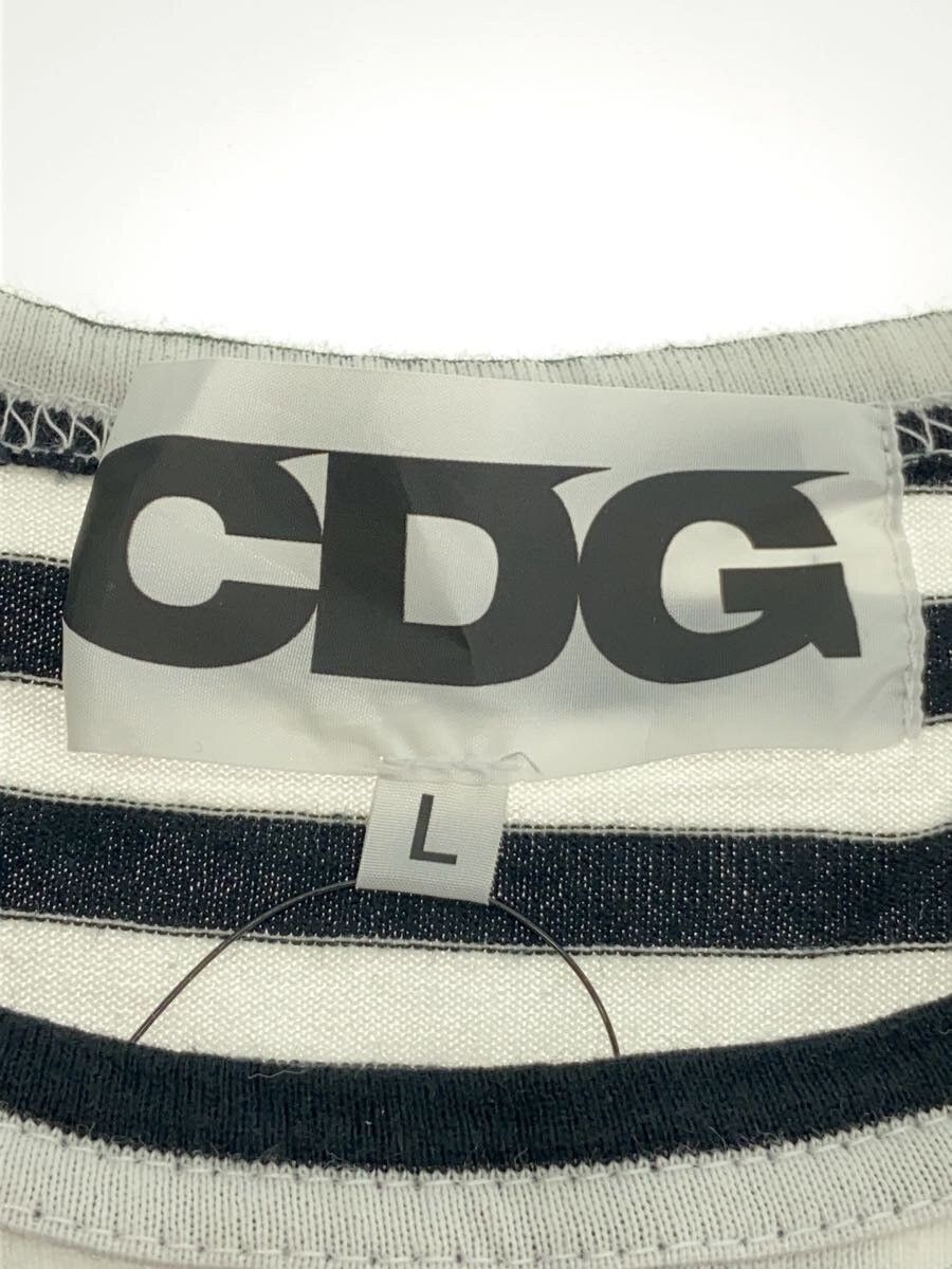 Comme des Garcons CDG Striped Long Sleeve Tee - Comme Des Garcons Size US L / EU 52-54 / 3 - 4 Thumbnail