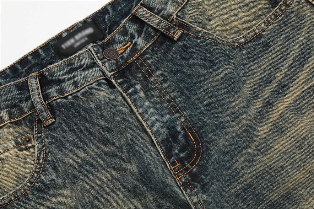 Japanese Brand × Jean Men's trendy loose versatile retro washed flared jeans Size US 34 / EU 50 - 3 Thumbnail