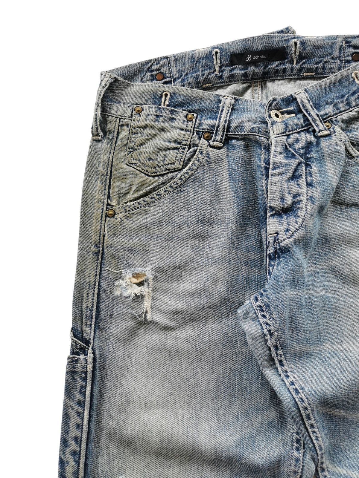 Johnbull Johnbull Suspenders Denim Selvedge Pants Work Button Size 30" / US 8 / IT 44 - 7 Thumbnail