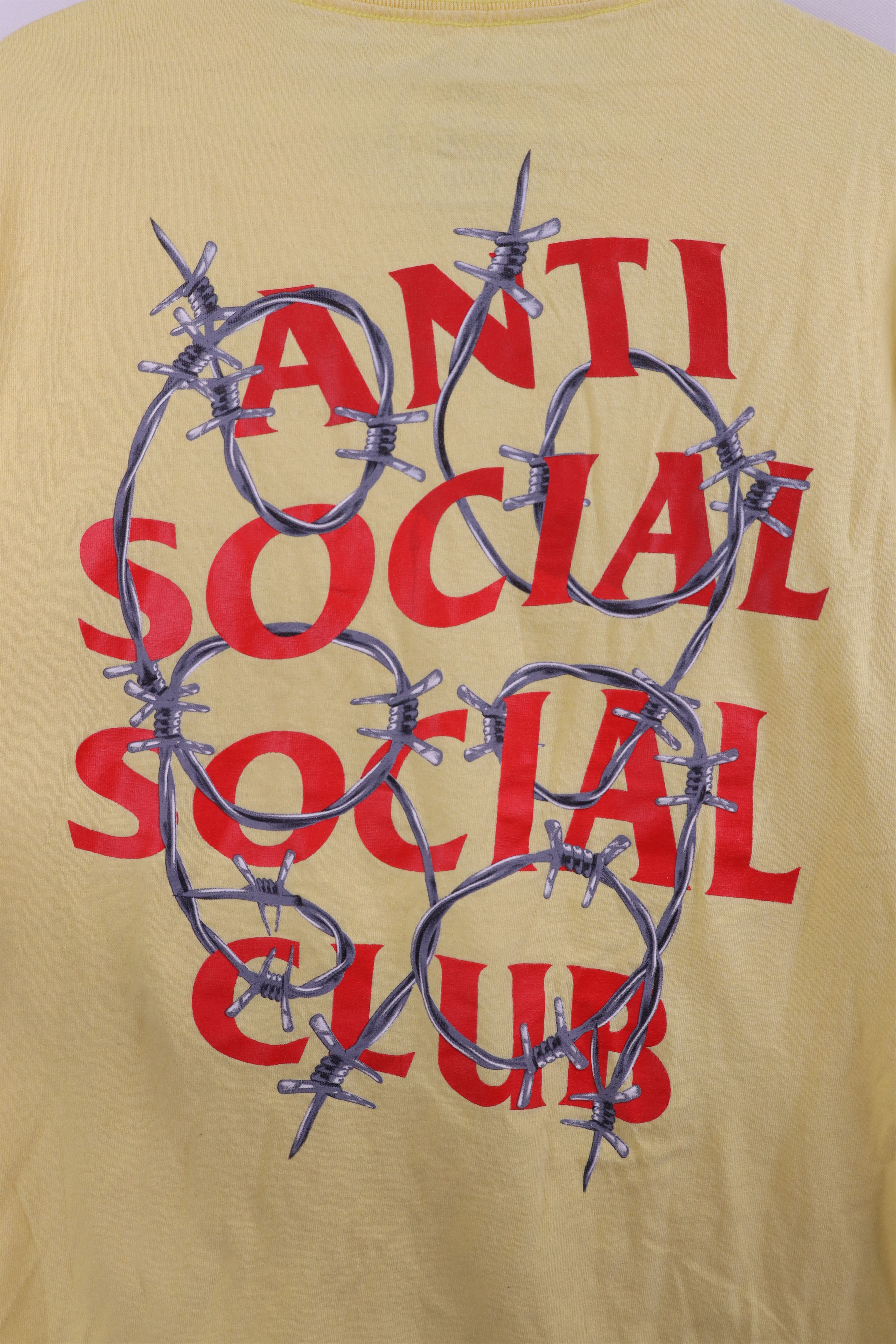Anti Social Social Club Anti Social Social Club Barbed Wire T-Shirt Yellow USA Size US L / EU 52-54 / 3 - 9 Thumbnail