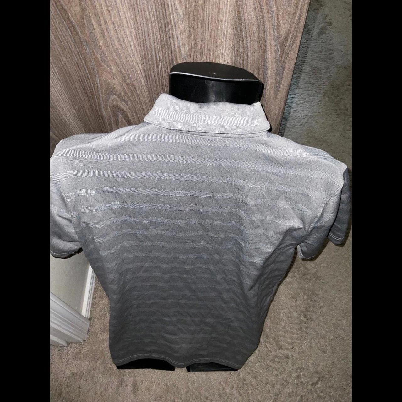 Designer Mens Used Grey Striped Polo Size US M / EU 48-50 / 2 - 3 Thumbnail